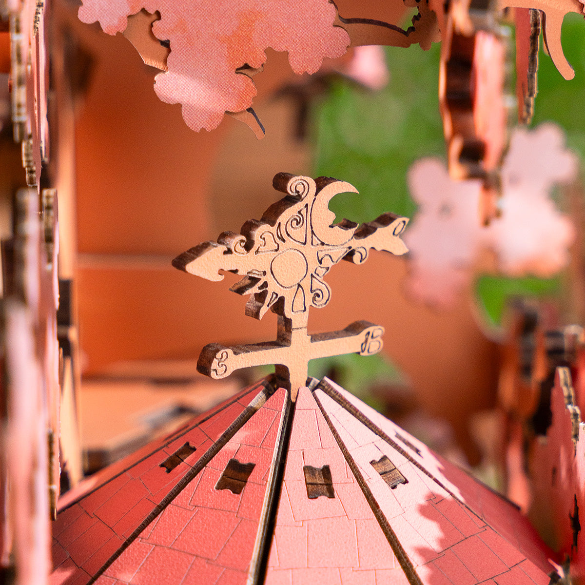 Puzzle en bois 3D Rolife - Sakura Tree House TGS04 galerie image 5