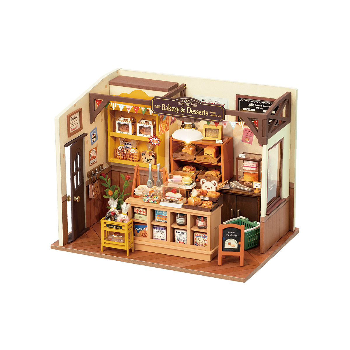 Rolife DIY Miniature House - Becka's Baking House DG161 fond blanc vue du produit