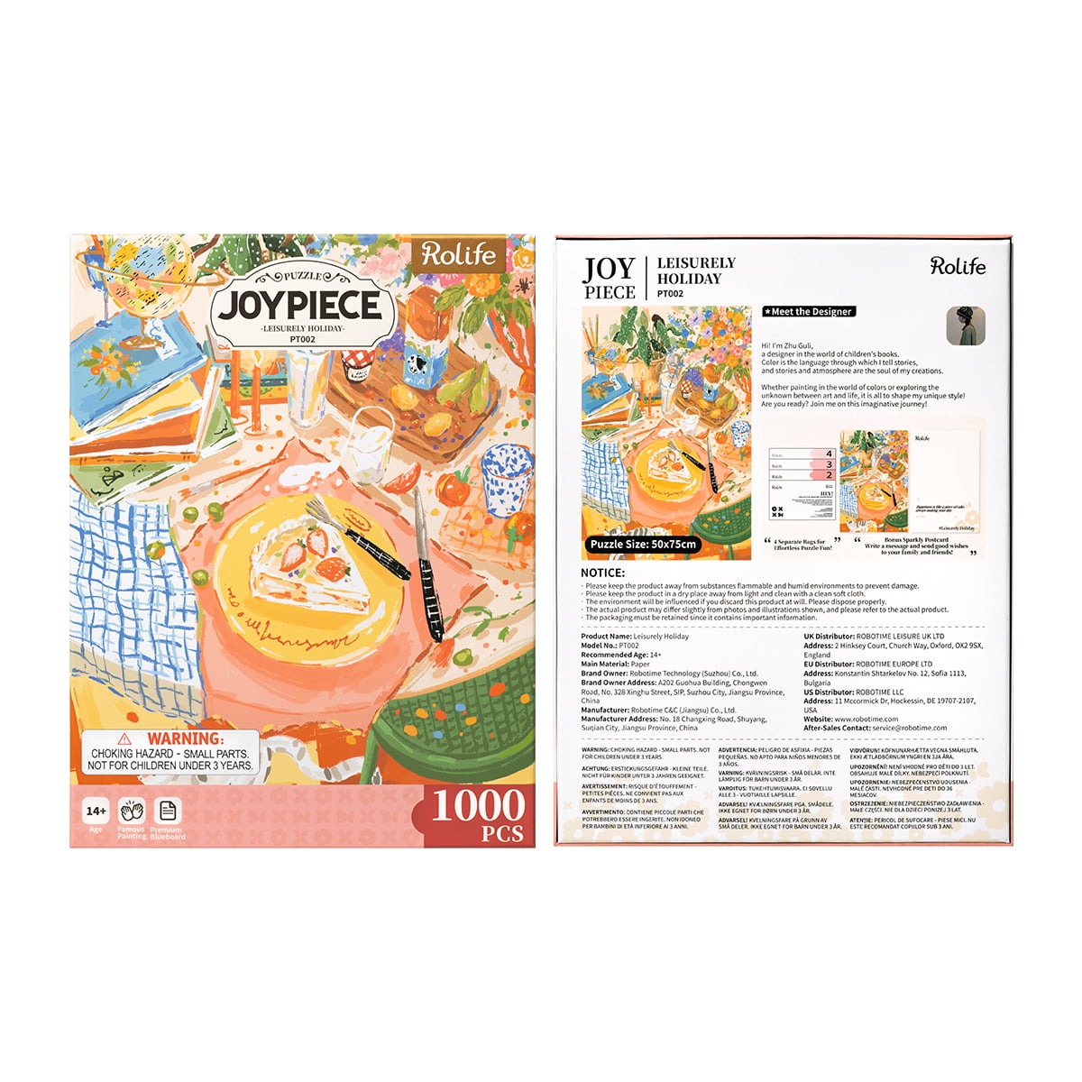Puzzle Rolife 1000 pièces - Vacances tranquilles PT002, galerie d'images 9