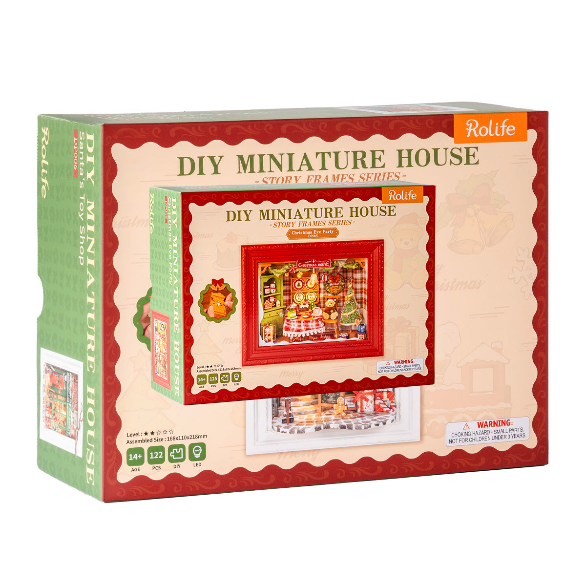 Ensemble de produits Rolife Christmas Eve Party DP005 avec cadre d'histoire terminé