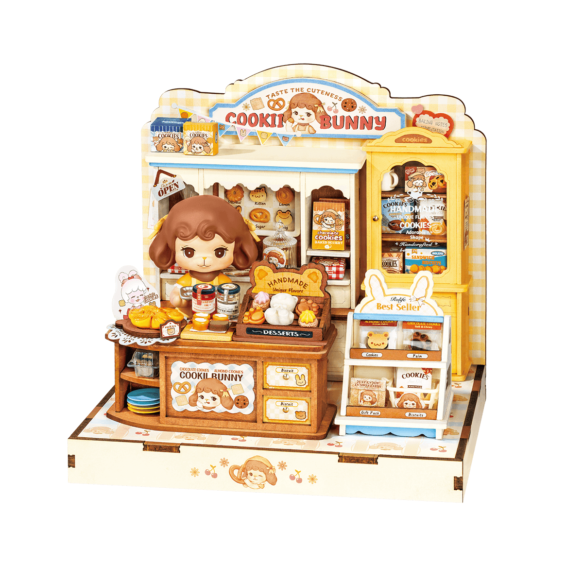 Rolife Cookii Bunny Cookie Shop DG177 fond blanc boutique miniature vue produit