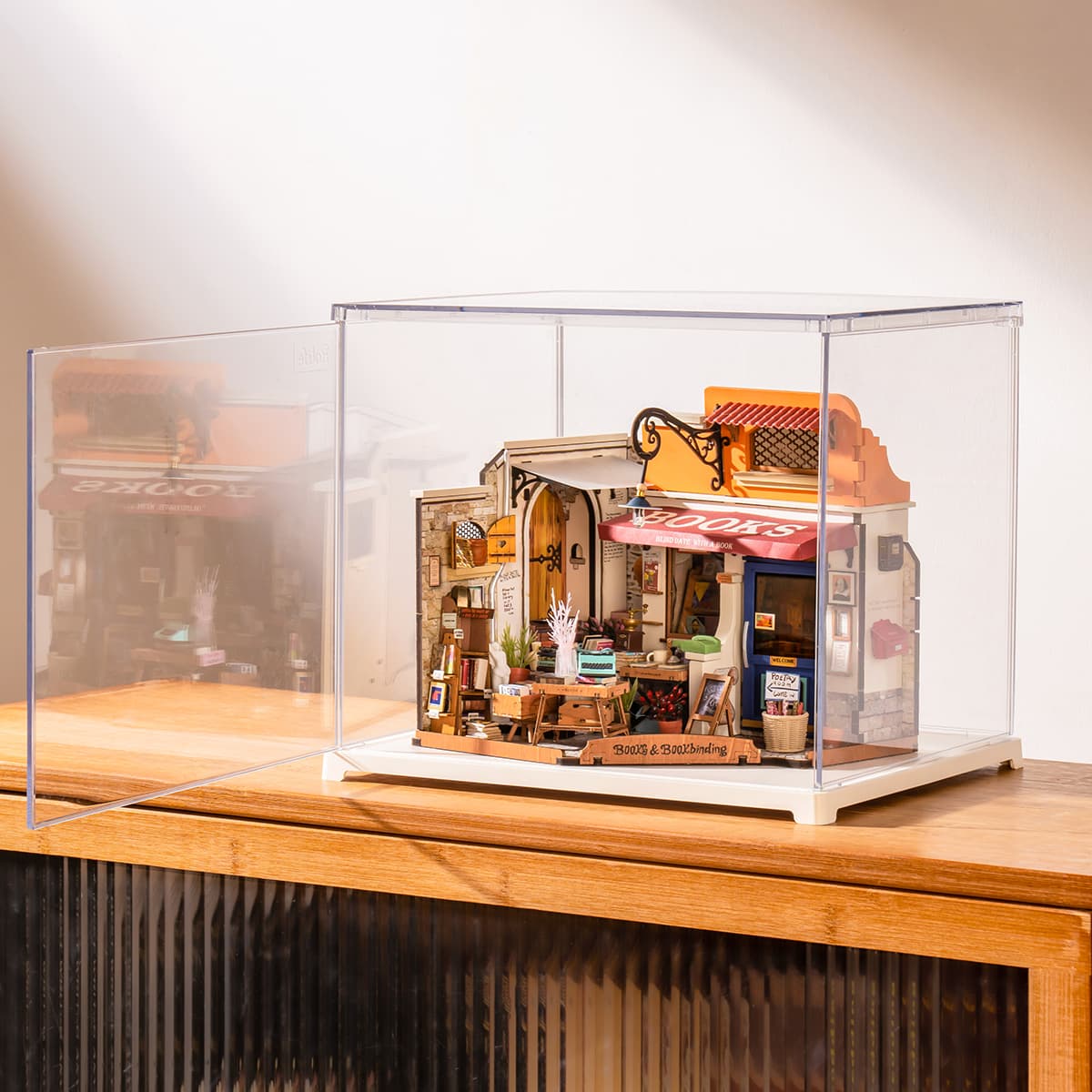 Rolife Corner Bookstore DG164 avec présentoir DF03L galerie image 3