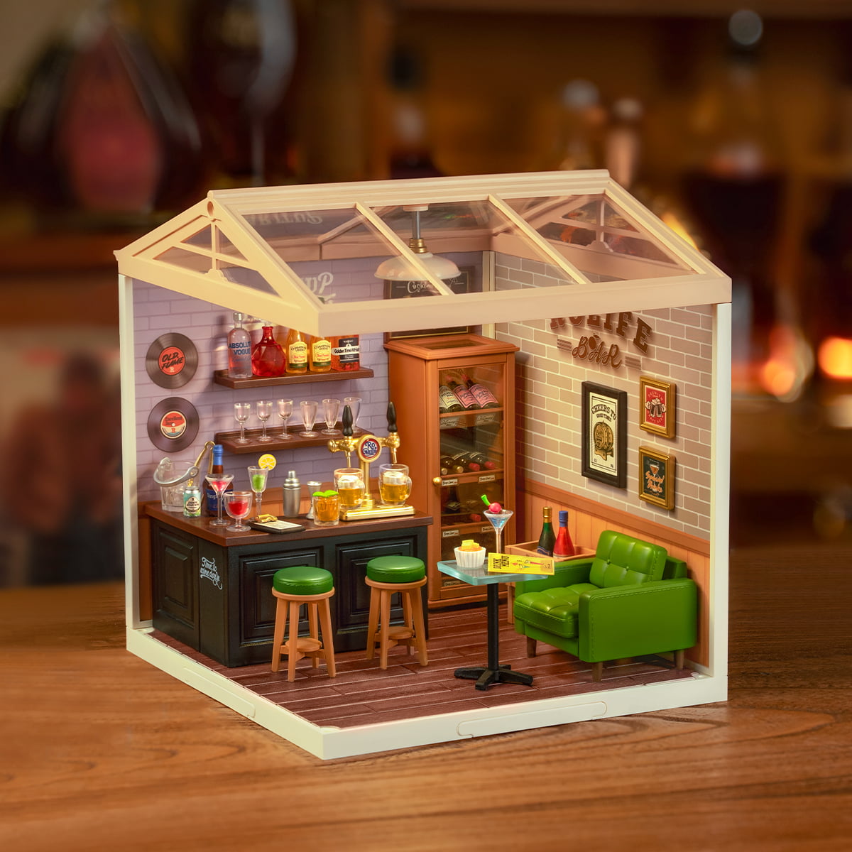 Rolife Leisurely Cheers Bar Super Creator Maison miniature DW012 galerie image 1
