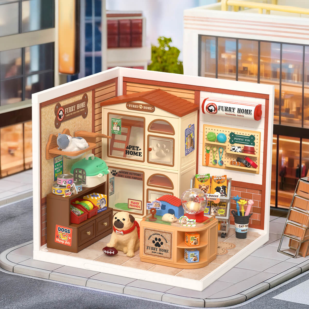 Rolife Super Creator DIY Miniature House Shopping Diary Série