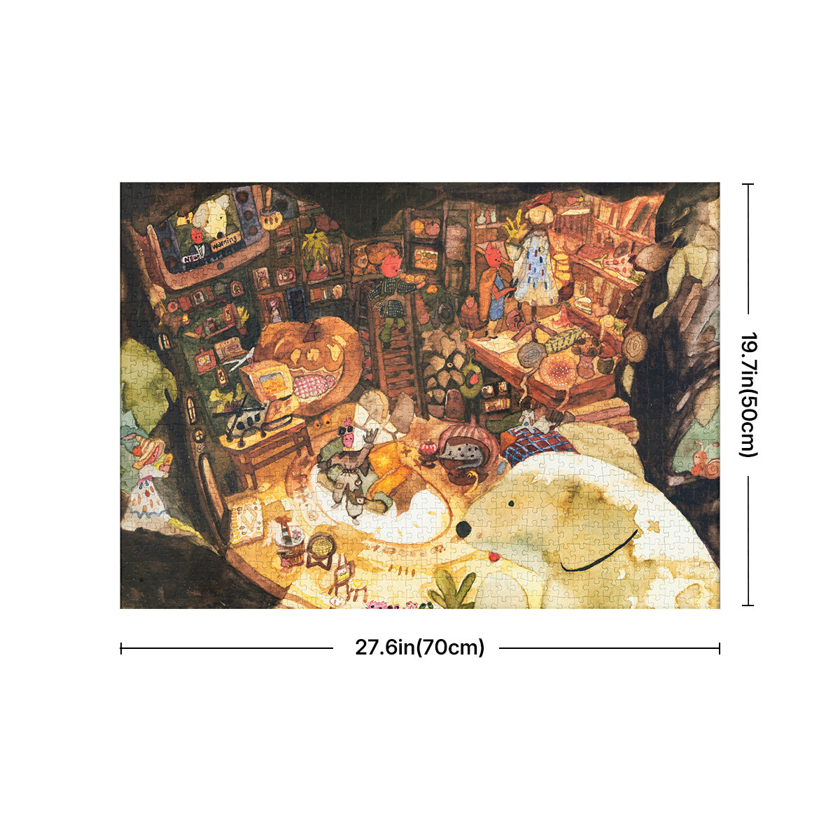 Tree House Tale Graphique de taille PT010, 70 x 50 cm Puzzle de 1000 pièces
