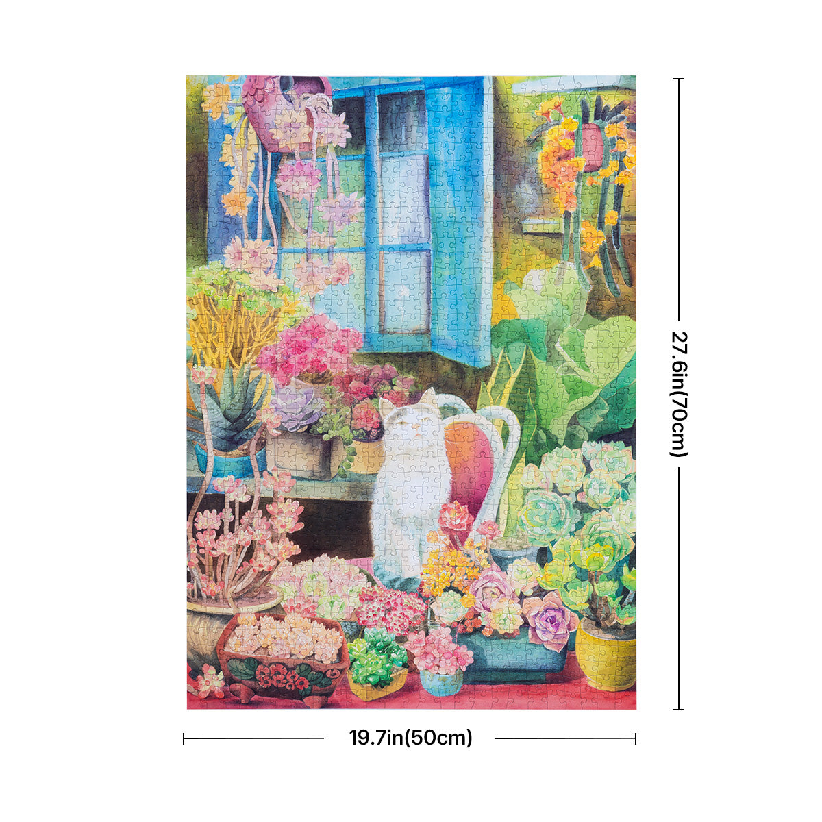 Cat's Plant Yard PT012 taille graphique, 50 x 70 cm puzzle 1000 pièces