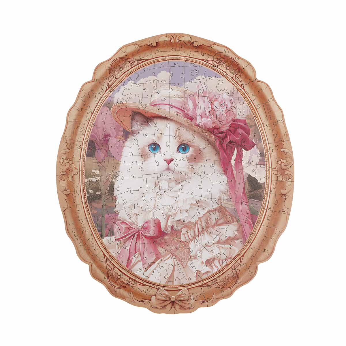 Rowood Springtime Kitty Portrait Puzzle en bois