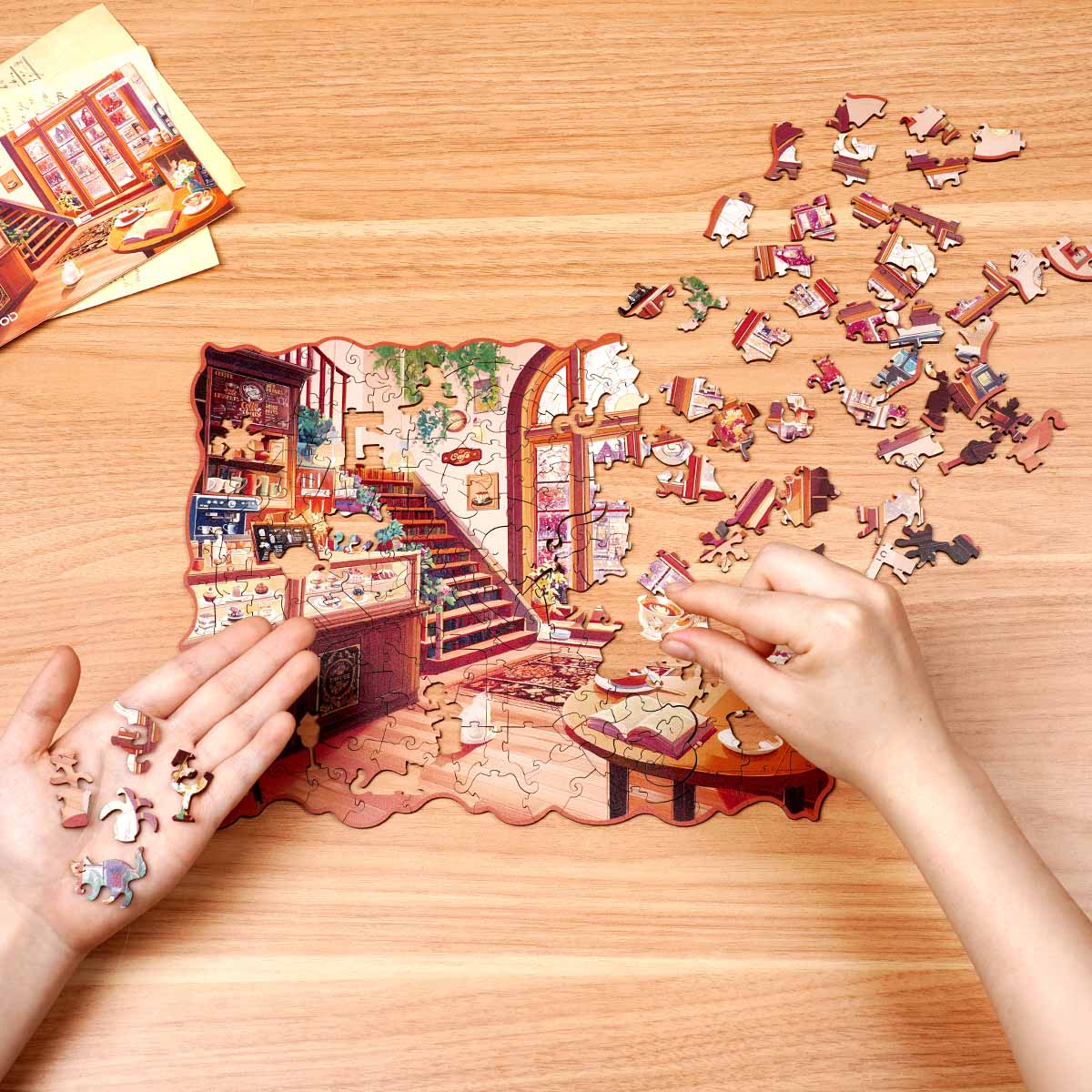 Puzzle en bois Rowood Cosy Winter Café
