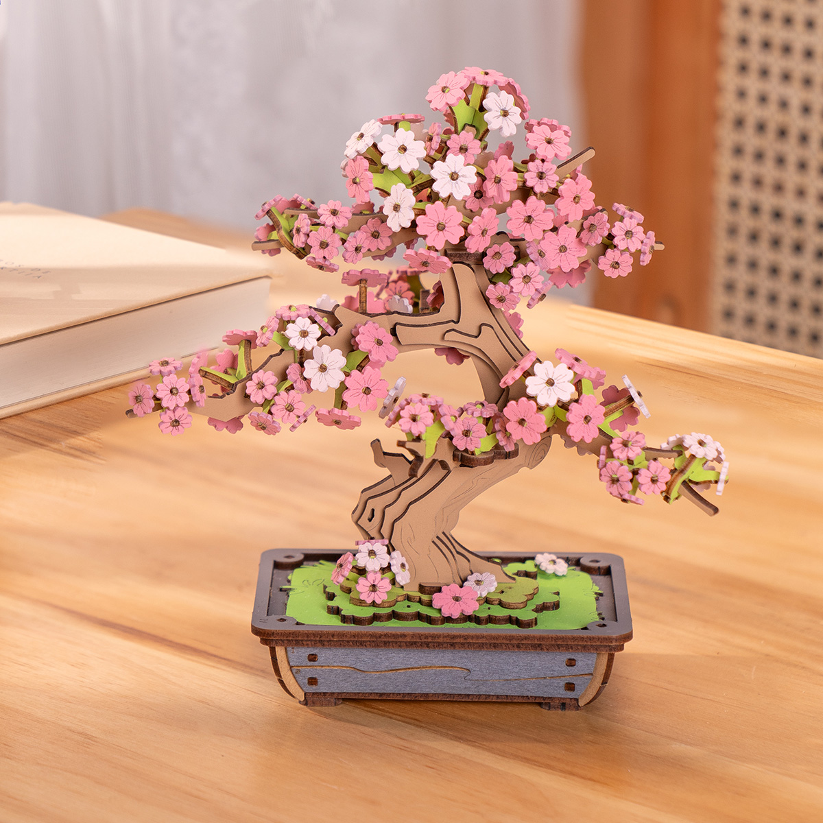 Puzzle en bois 3D Rolife - Sakura Bonsai TG415 image du héros du produit