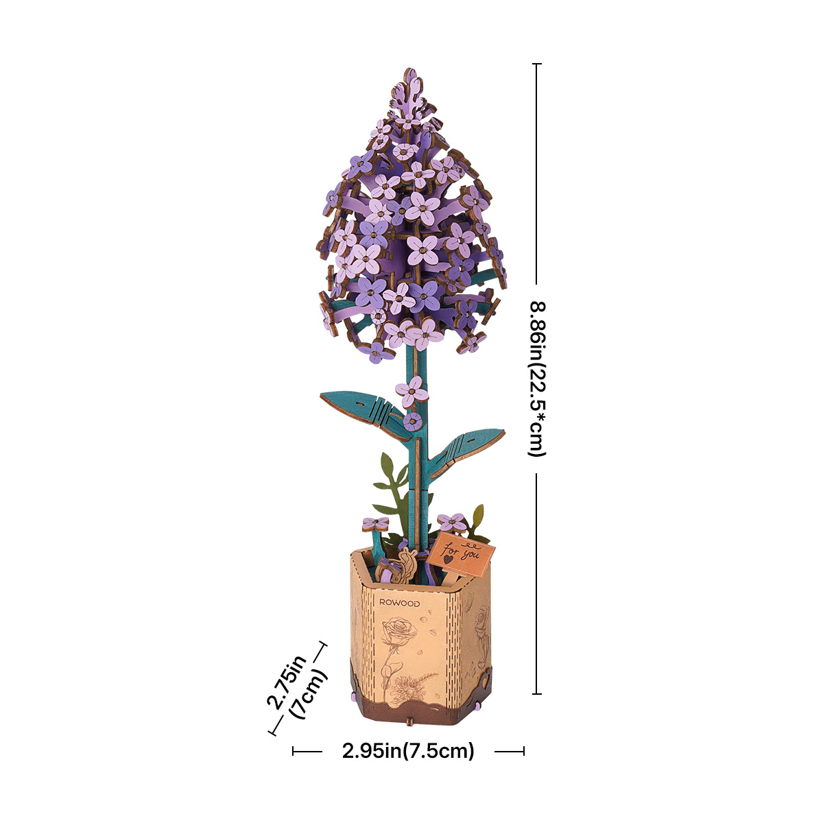 Rowood DIY Fleur en bois Lilas TW021 galerie image 5
