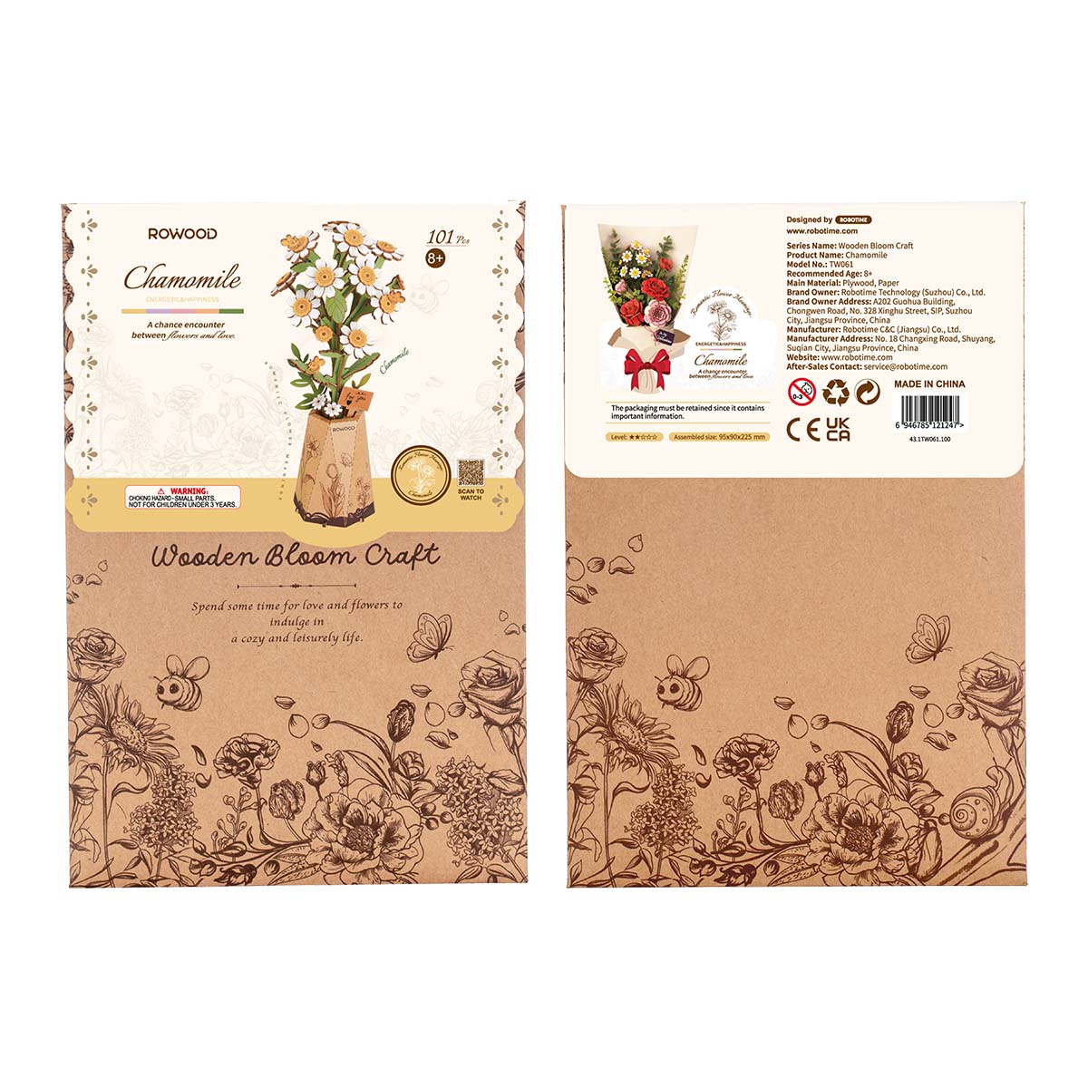 Rowood DIY Fleur en bois Camomille TW061 galerie image 5