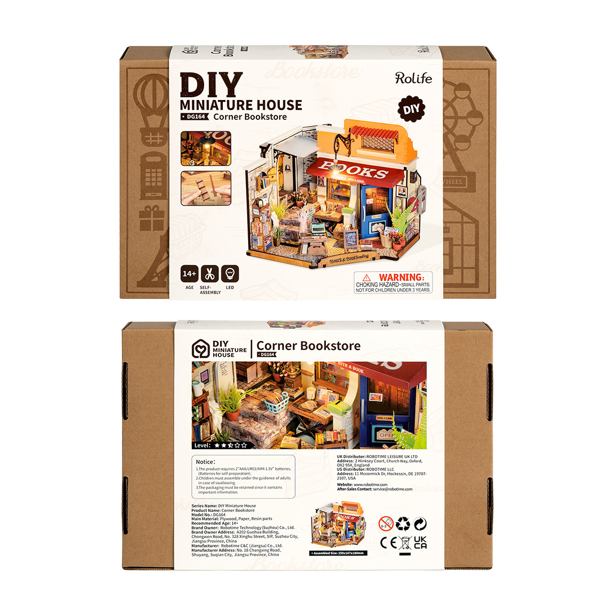Rolife DIY-Miniaturhaus-Bausatz – Eckbuchhandlung DG164, Galeriebild 8