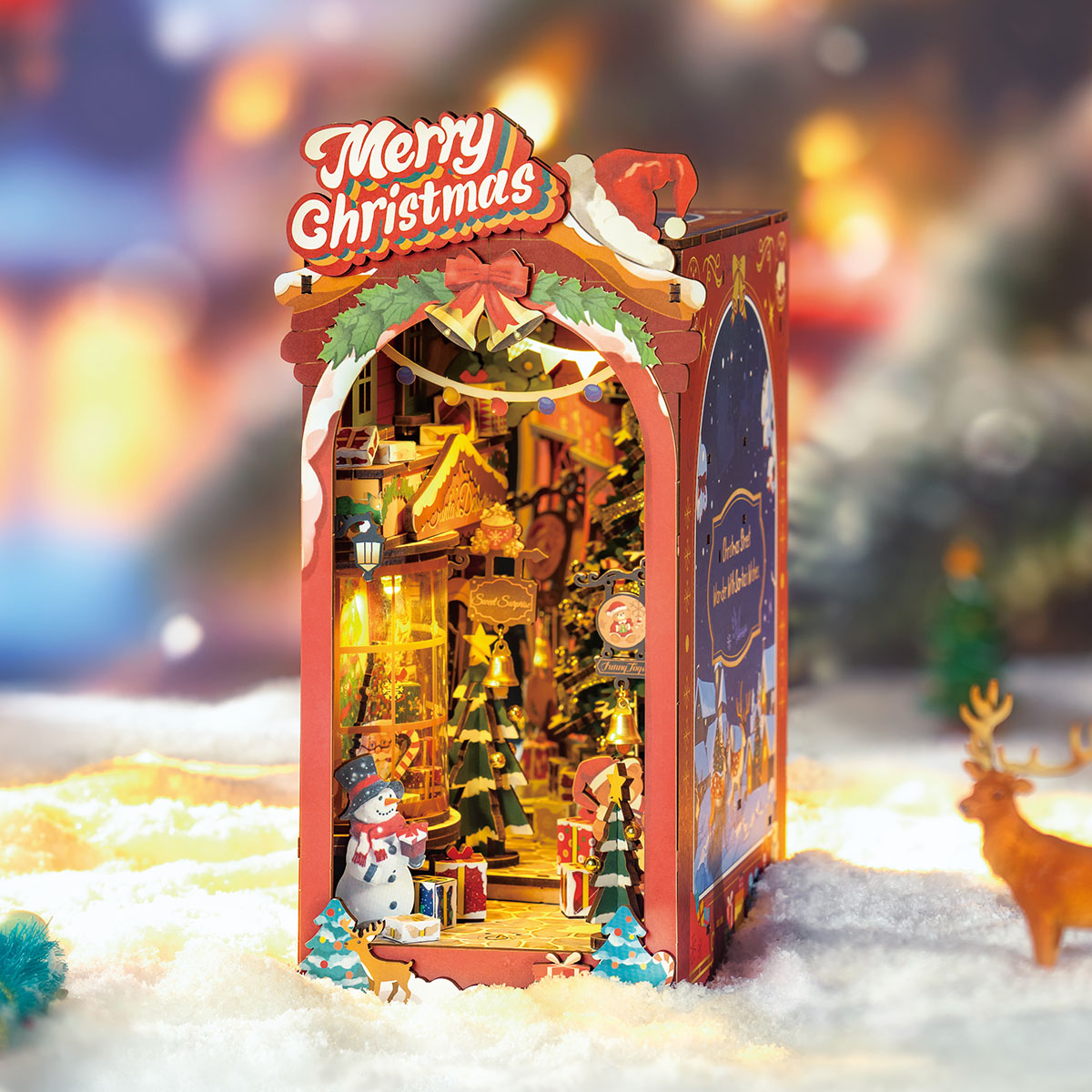 Rolife DIY Book Nook Kit – Weihnachtsszene für den Innenbereich TGC07, Galeriebild 5