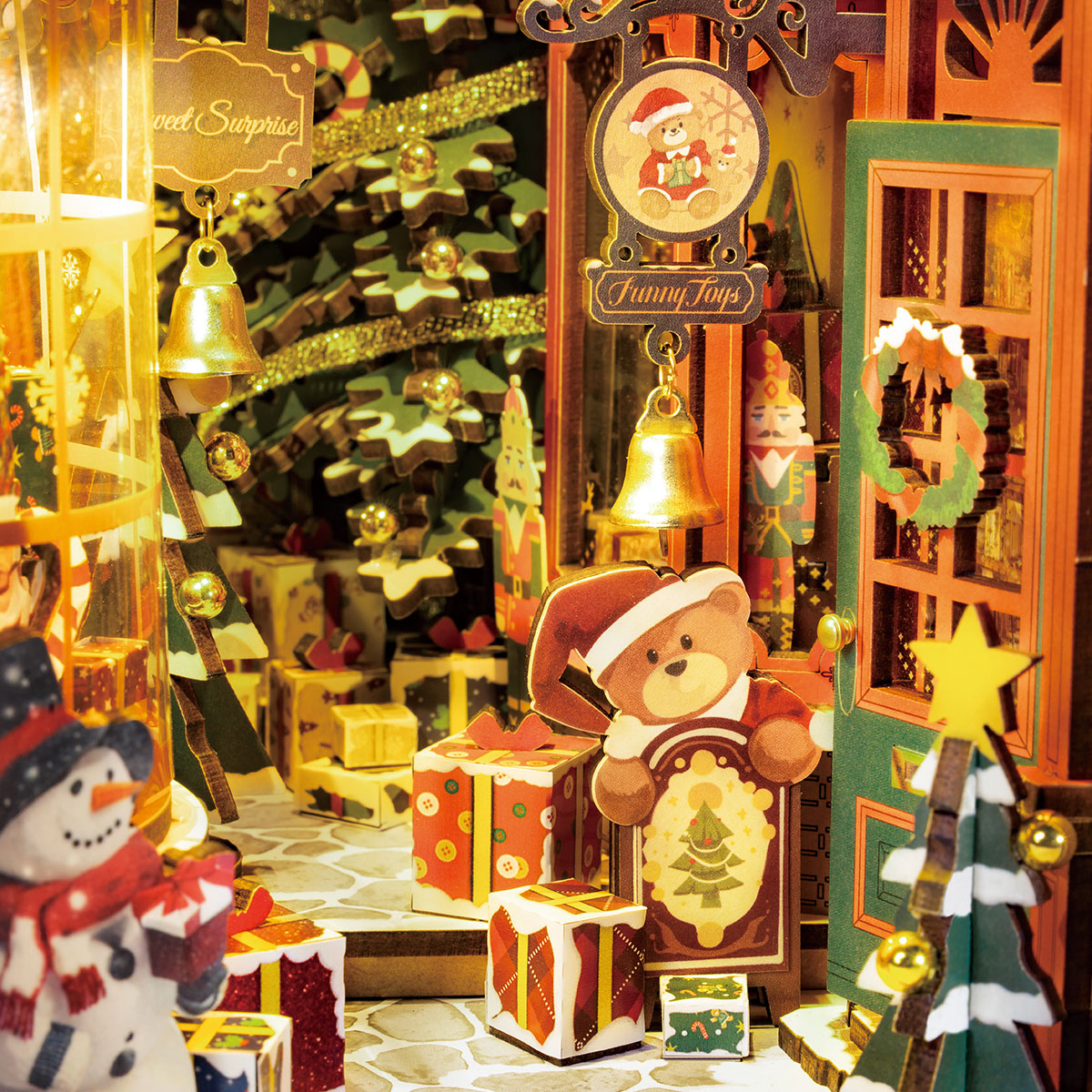 Rolife DIY Book Nook Kit – Christmas Street TGC06, Galeriebild 3