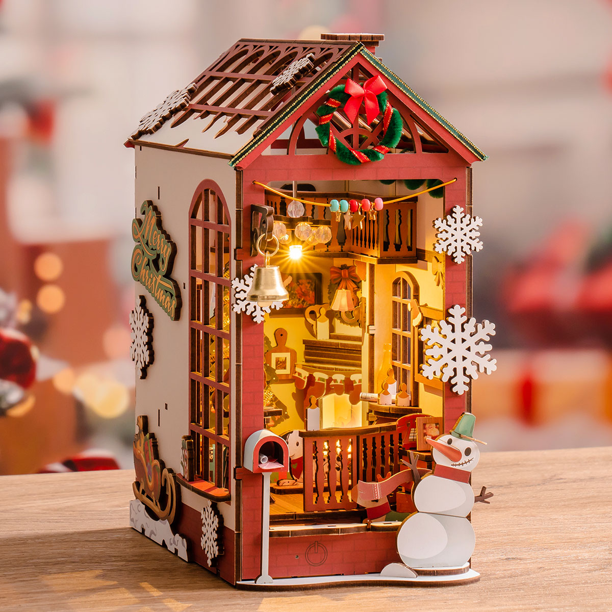 Rolife DIY Book Nook Kit – Weihnachtsszene für den Innenbereich TGC07, Galeriebild 1