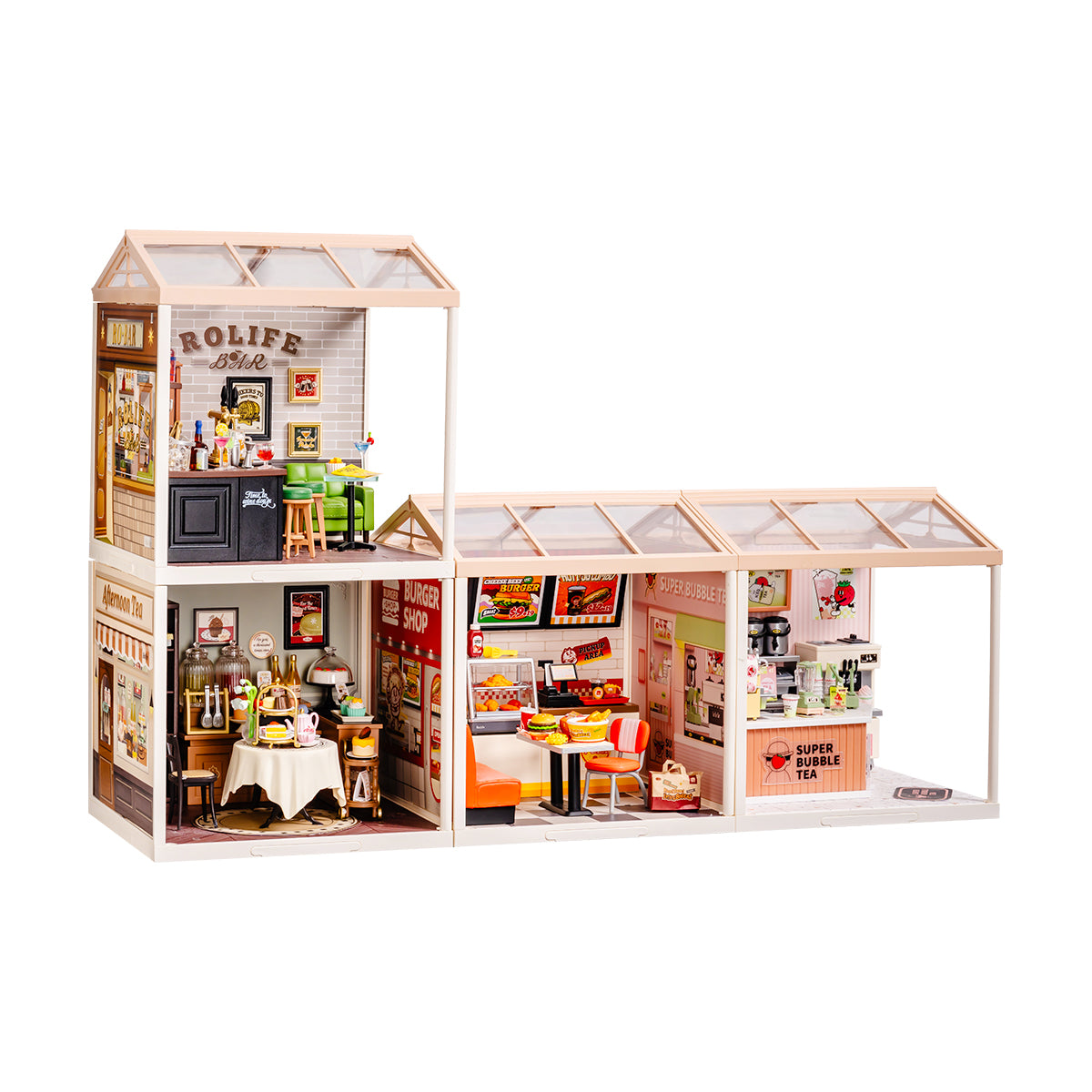 Rolife Super Creator Miniaturhaus 4 in 1 L-Form alternative Produktansicht