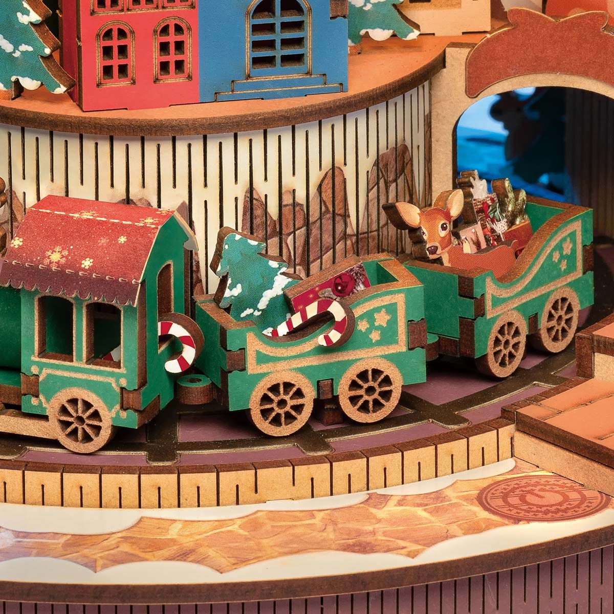 Rolife 3D-Holzpuzzle – Weihnachtsmelodie-Baum AMS01 Galeriebild 7
