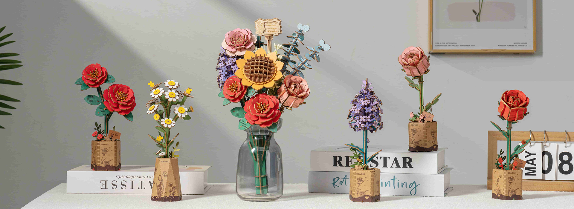 Blumenhandwerk aus Holz
