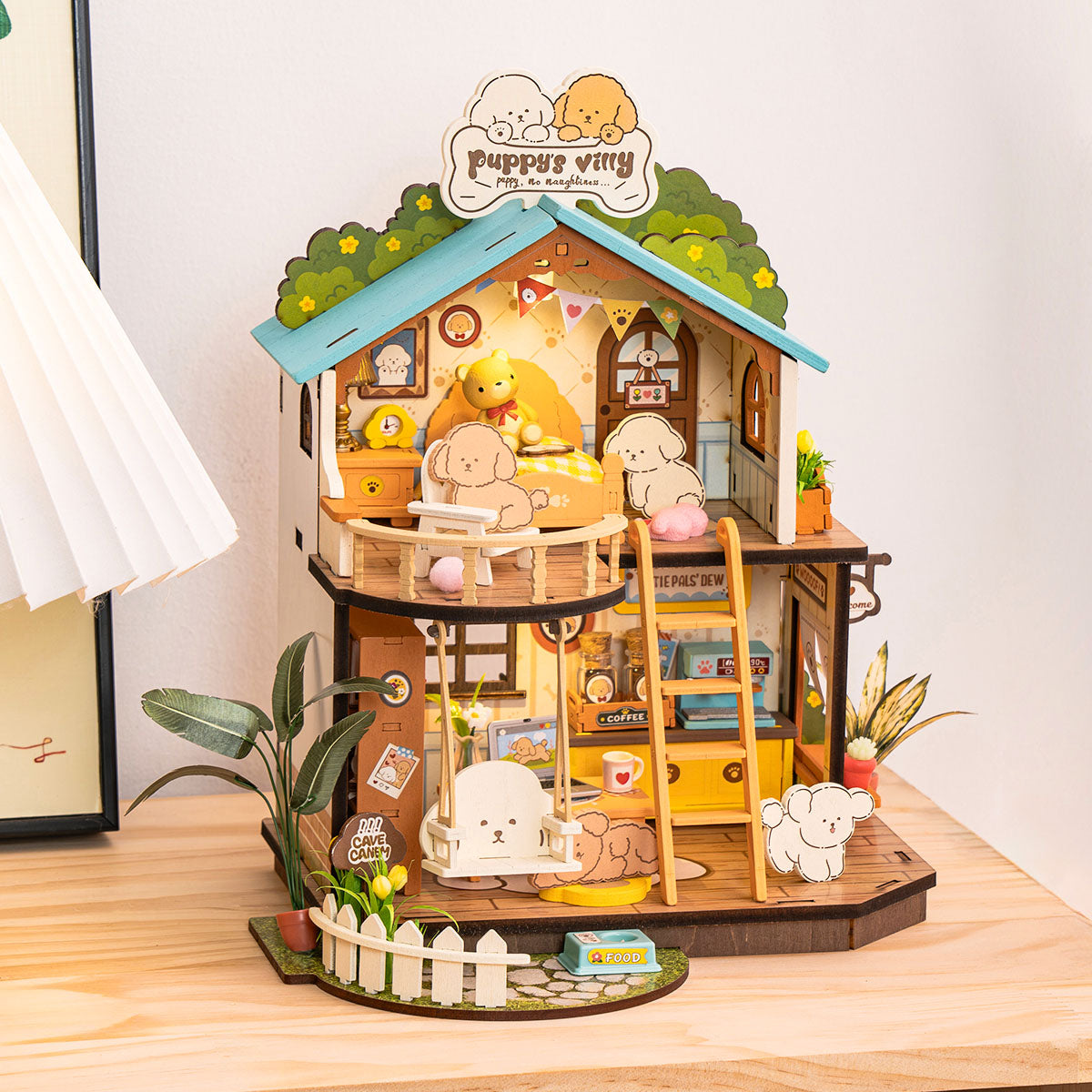Rolife Miniaturhaus zum Selbermachen – gemütliche Villa für Welpen DG169, Galeriebild 4