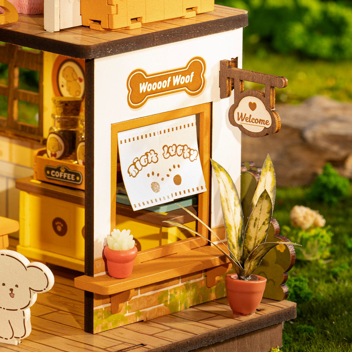 Rolife DIY-Miniaturhaus – Puppy's Cozy Villa DG169 Detailansicht