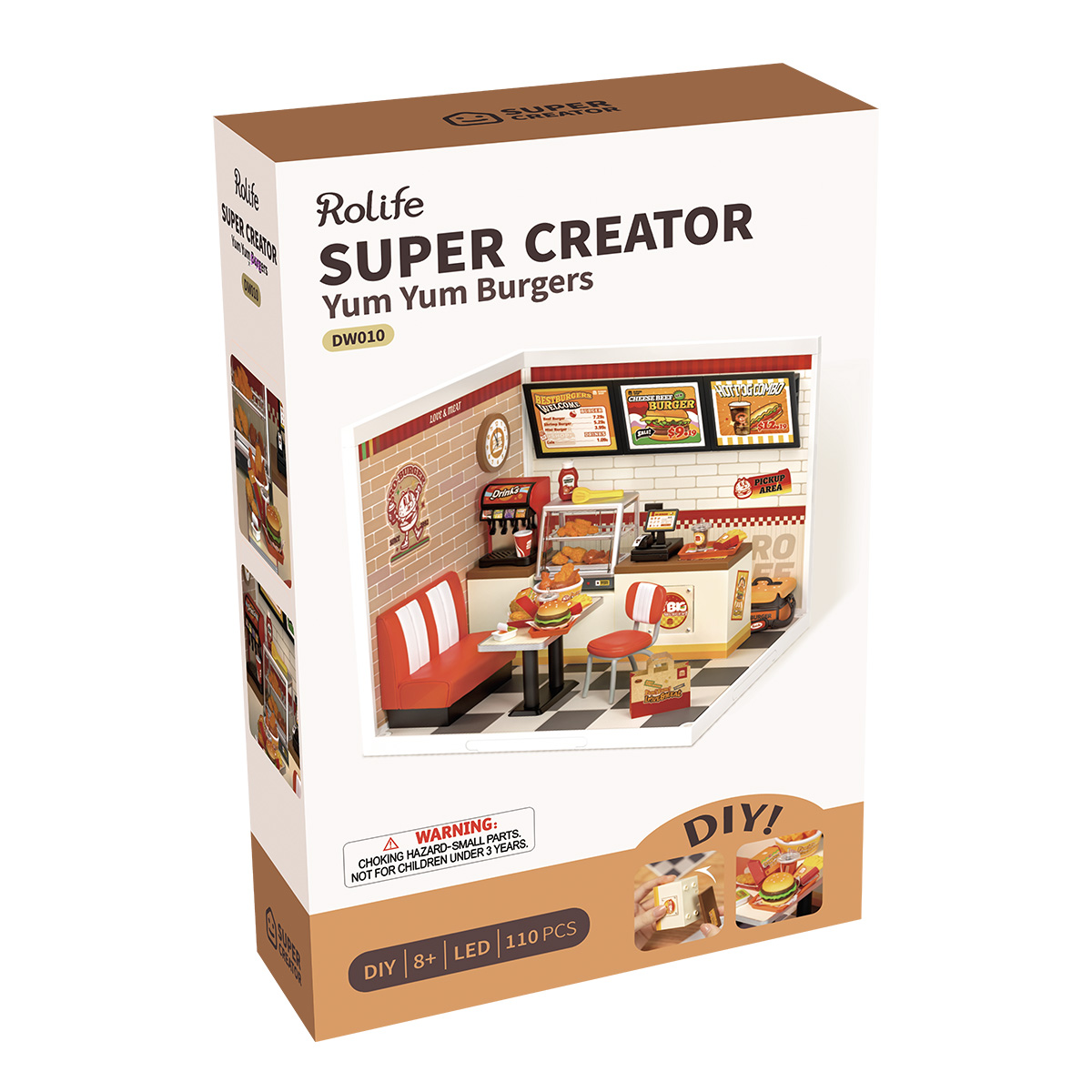 Rolife Yum Yum Burgers Super Creator Miniaturhaus DW010 Galeriebild 7