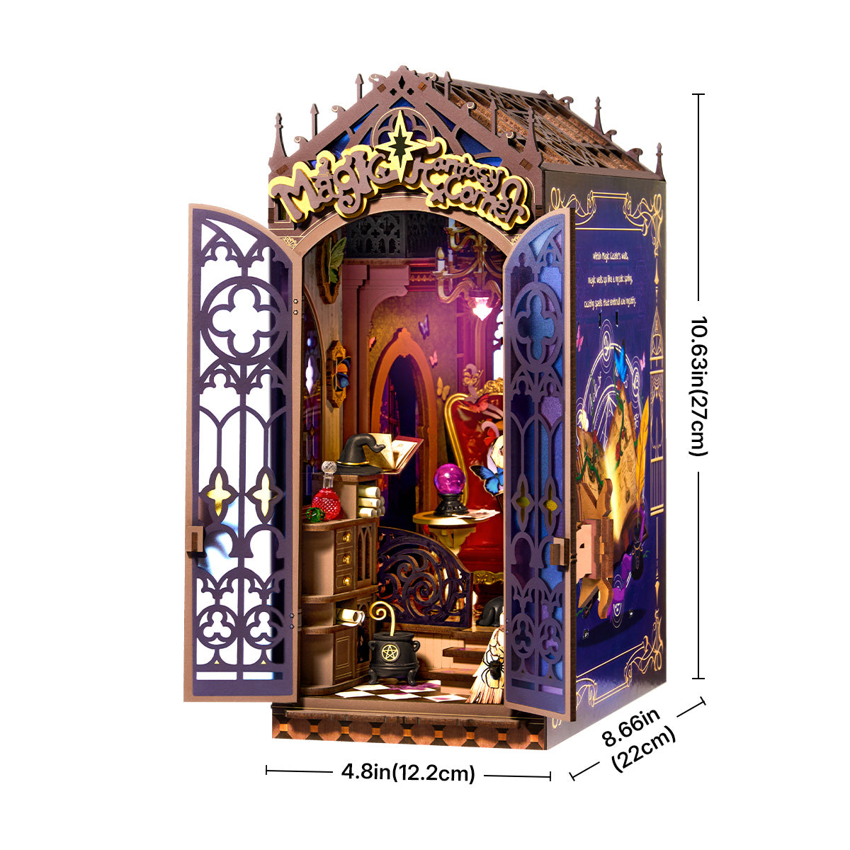 Grafik „Magic Fantasy Corner“ in TGB14-Größe, 12,2 x 22 x 27 cm große Bücherecke