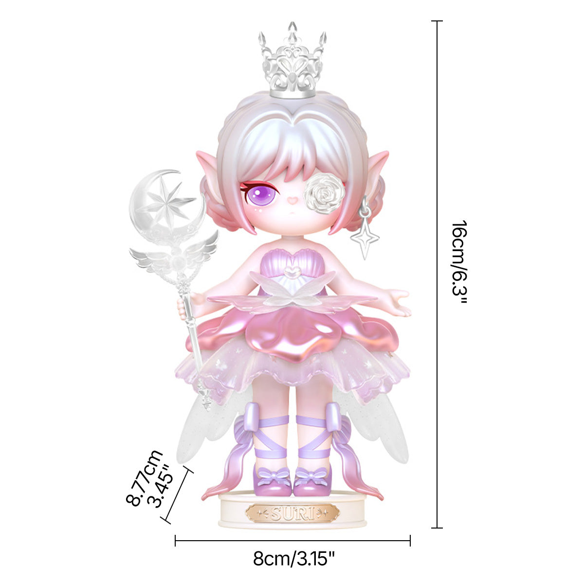 Suri Magic Princess S011 Größe Grafik, 8 x 8,7 x 16 cm limitierte Figur