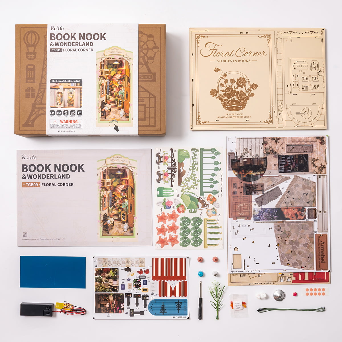 Rolife DIY Buchecken-Set – Blumenecke TGB09, Galeriebild 3