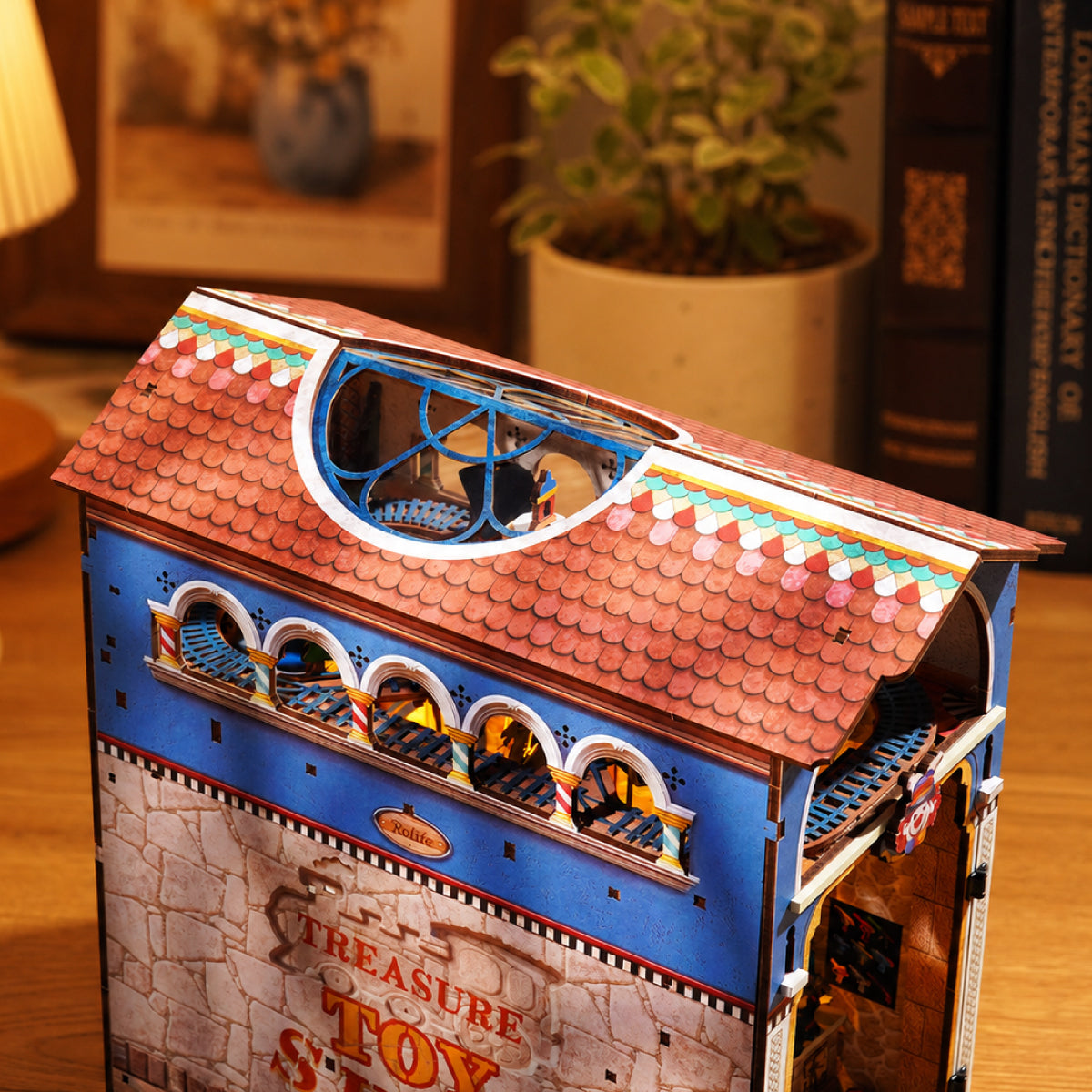 Treasure Toy Shop DIY Book Nook Dach- und Seitenfensterdetail