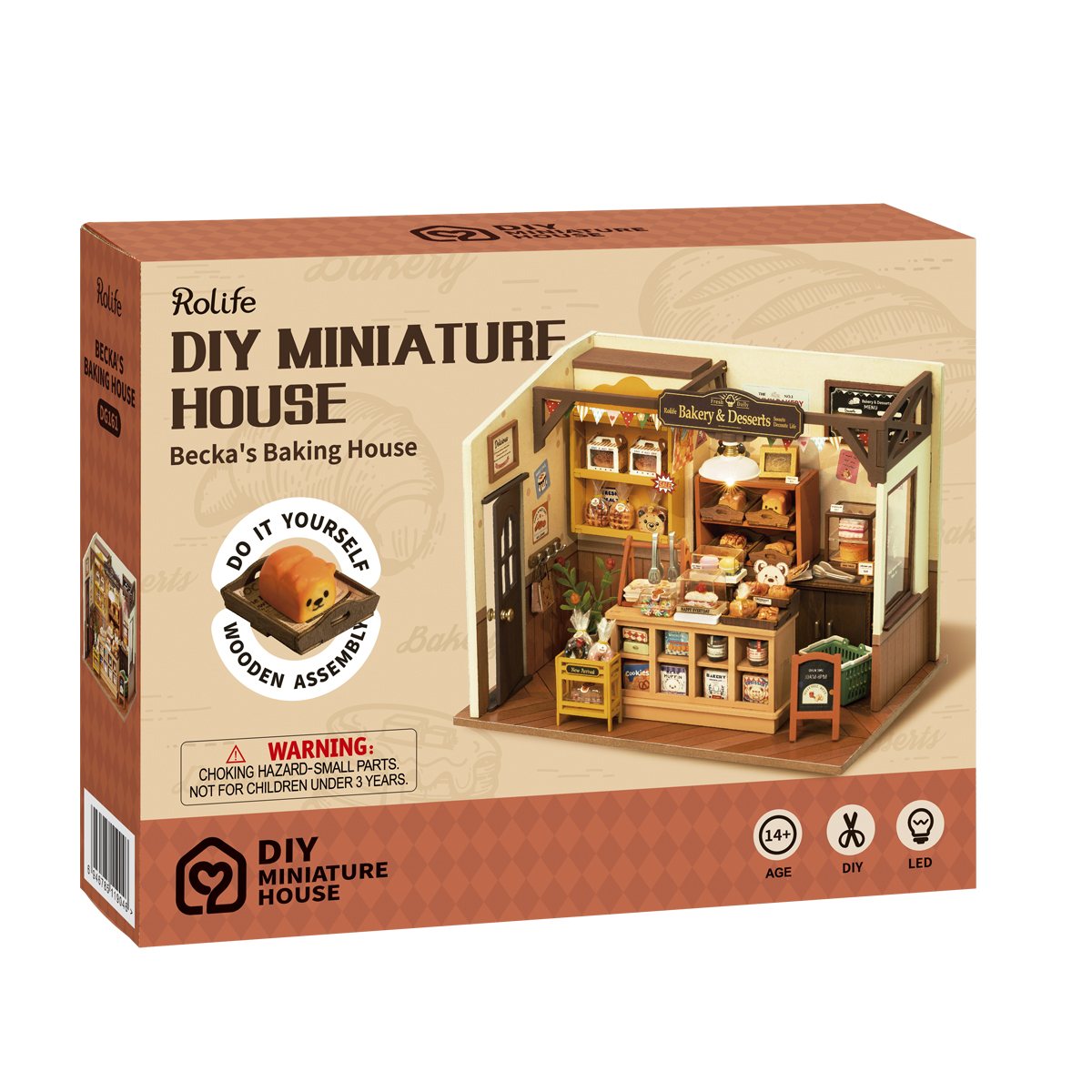 Rolife DIY-Miniaturhaus – Beckas Backhaus DG161 Produktpaket