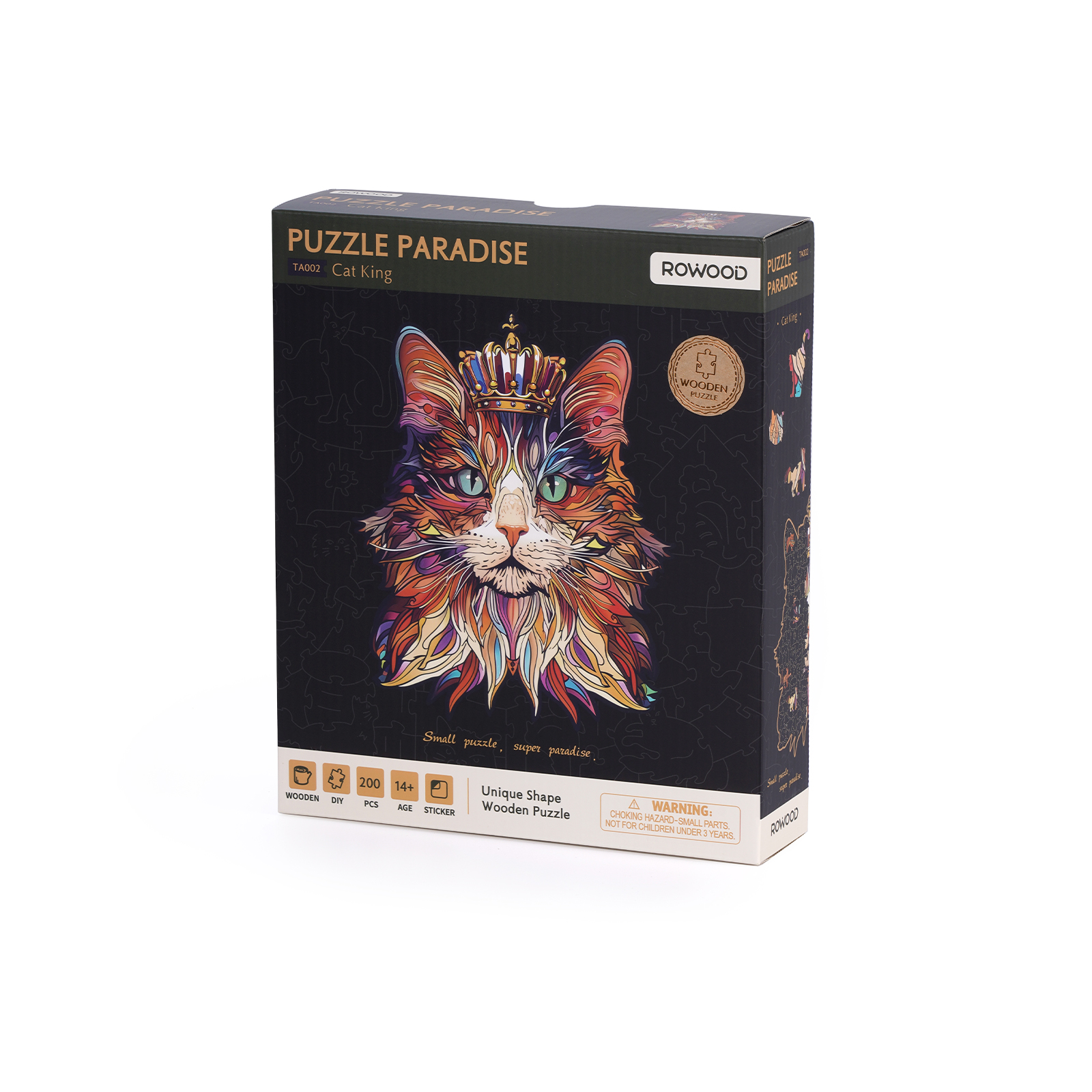 Rowood Holzpuzzle – Katzenkönig TA002 Galeriebild 5