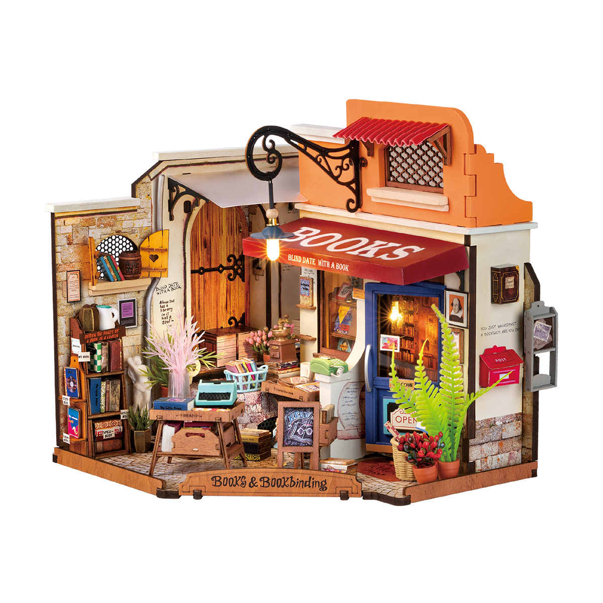 Rolife DIY Miniatuurhuispakket - Hoekboekhandel DG164 galerijafbeelding 2