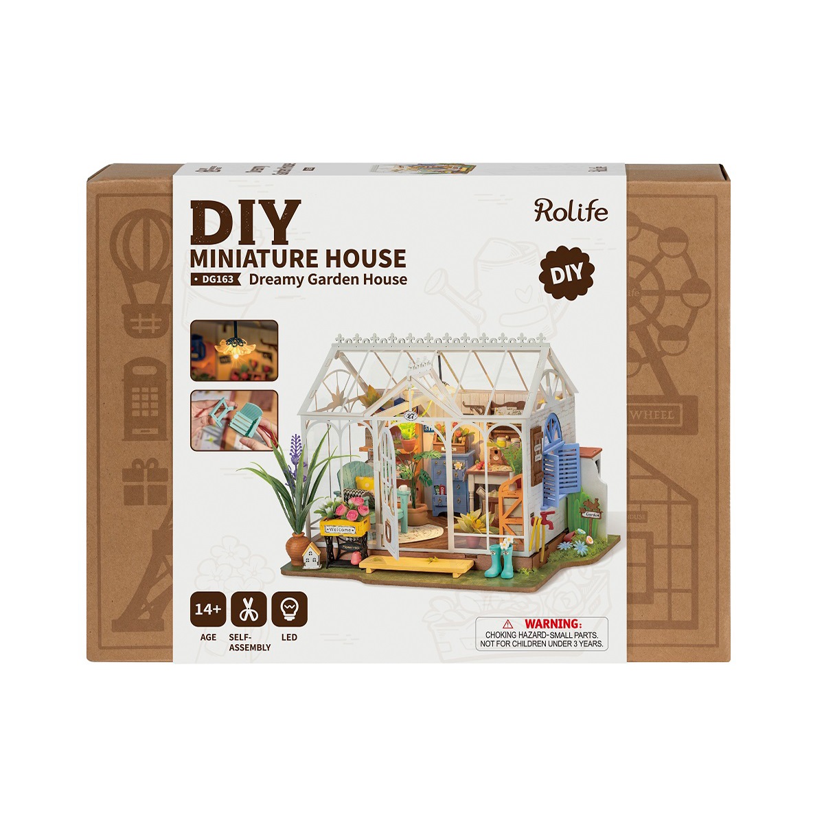 Rolife Miniature House - Dreamy Garden House DG163 productpakket