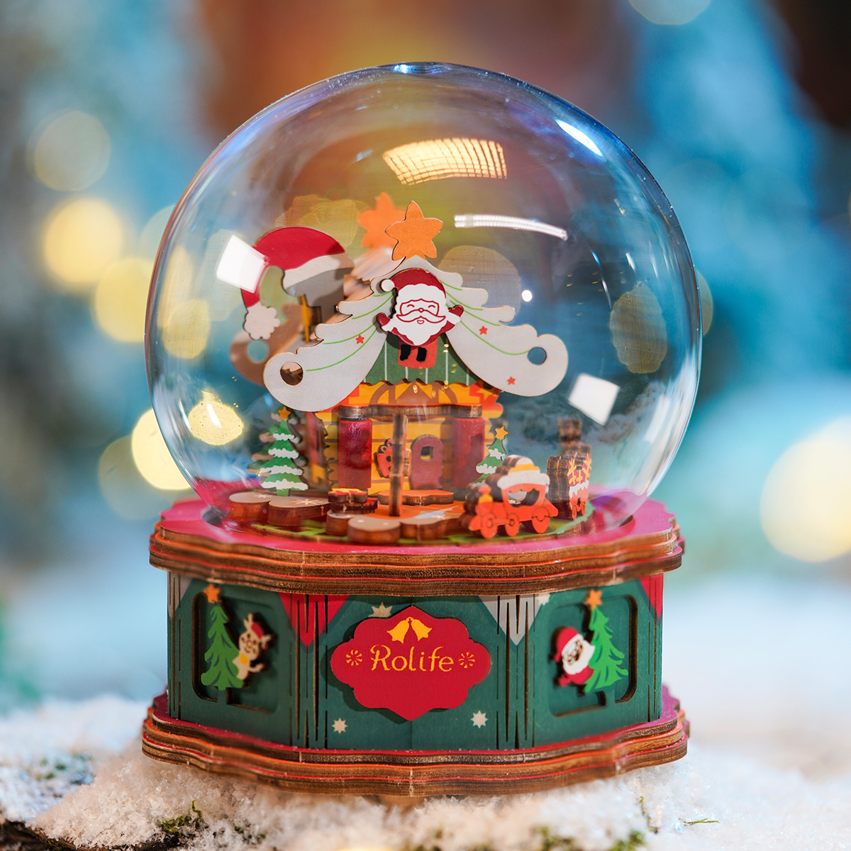 Rolife DIY-muziekdoos - Christmas Town AM46 galerij afbeelding 1