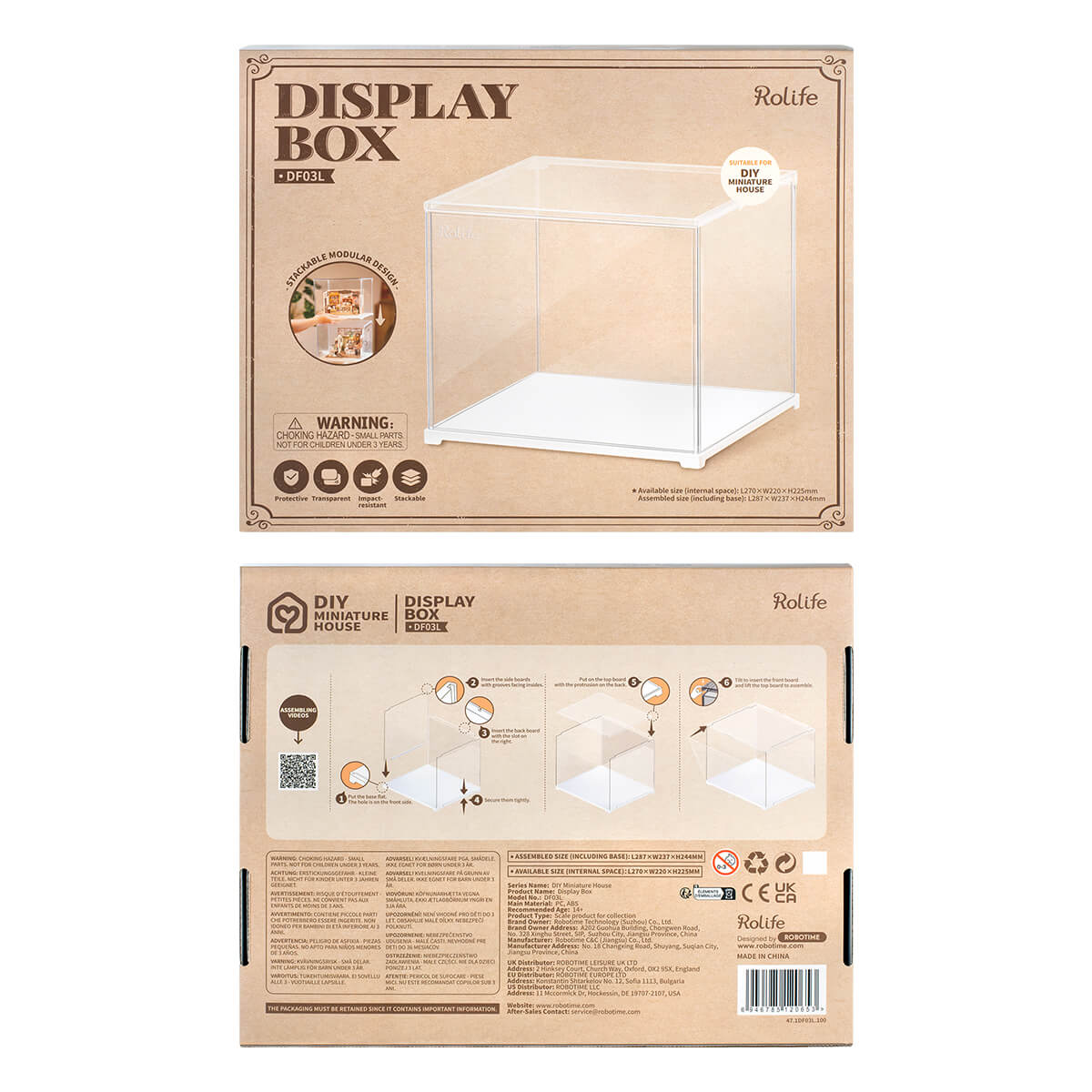 Rolife miniatuurhuis-displaydoos DF03L galerij afbeelding 6