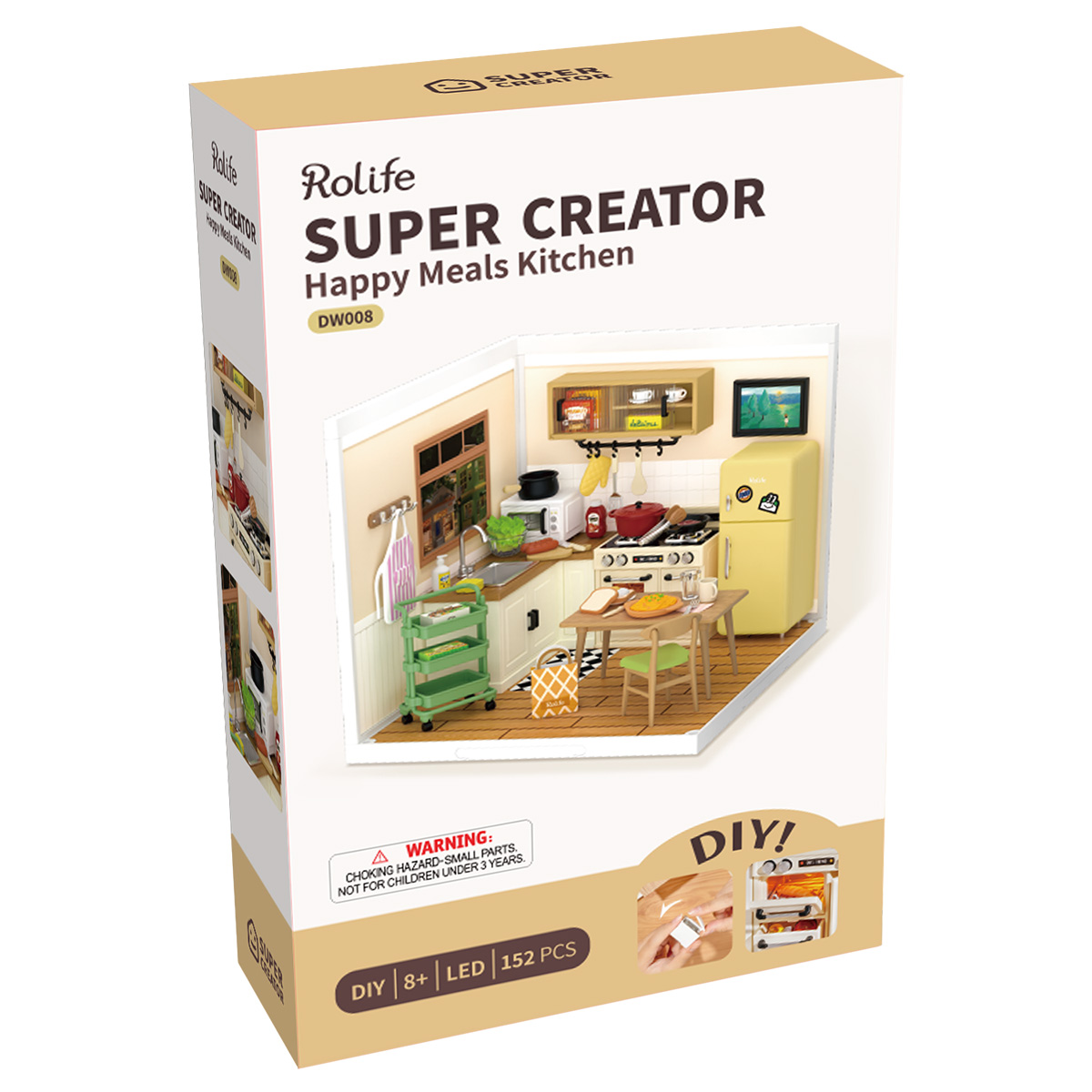 Rolife Happy Meals Keuken Super Creator Miniatuurhuis DW008 galerij afbeelding 7