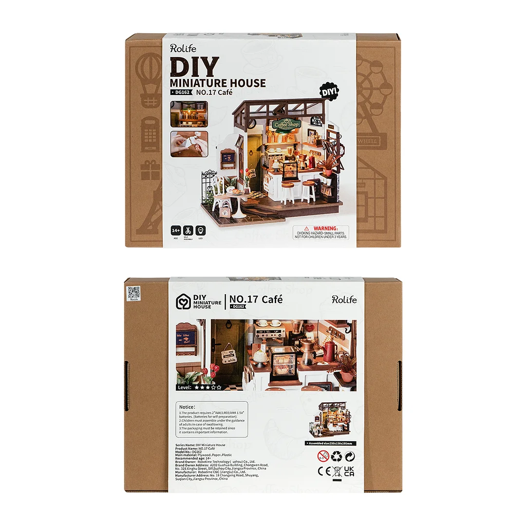 Rolife DIY-miniatuurhuis - smaakvol café DG162 productpakket