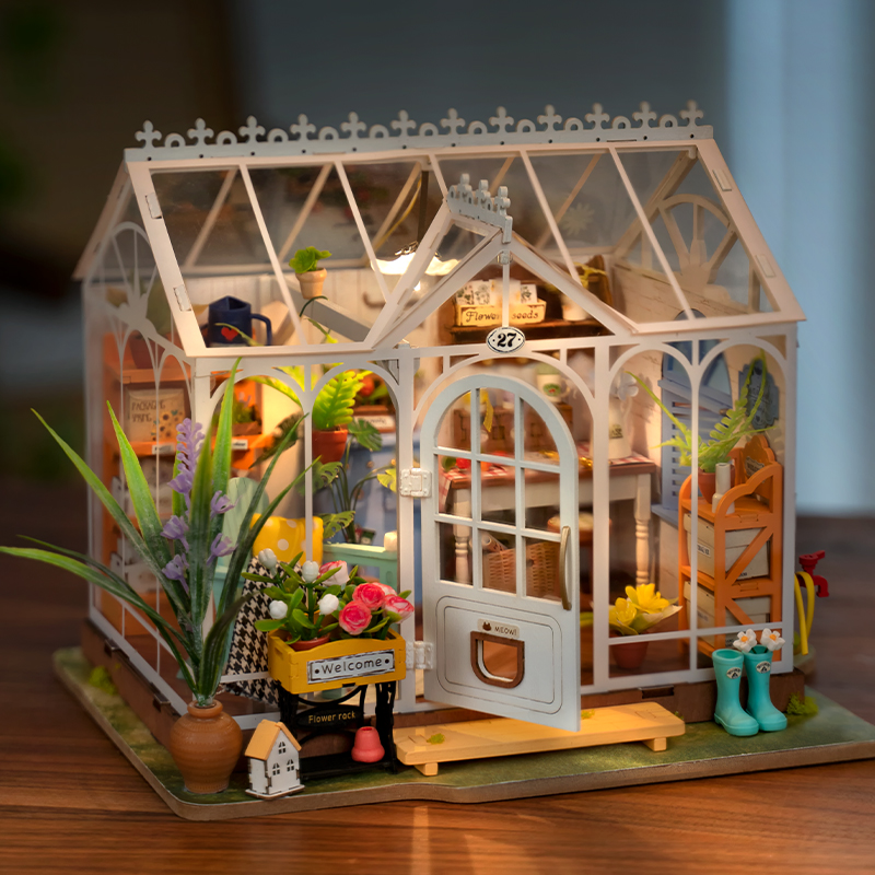 Rolife Miniatuurhuis - Dromerig Tuinhuis DG163 tuinhuis weergavescène