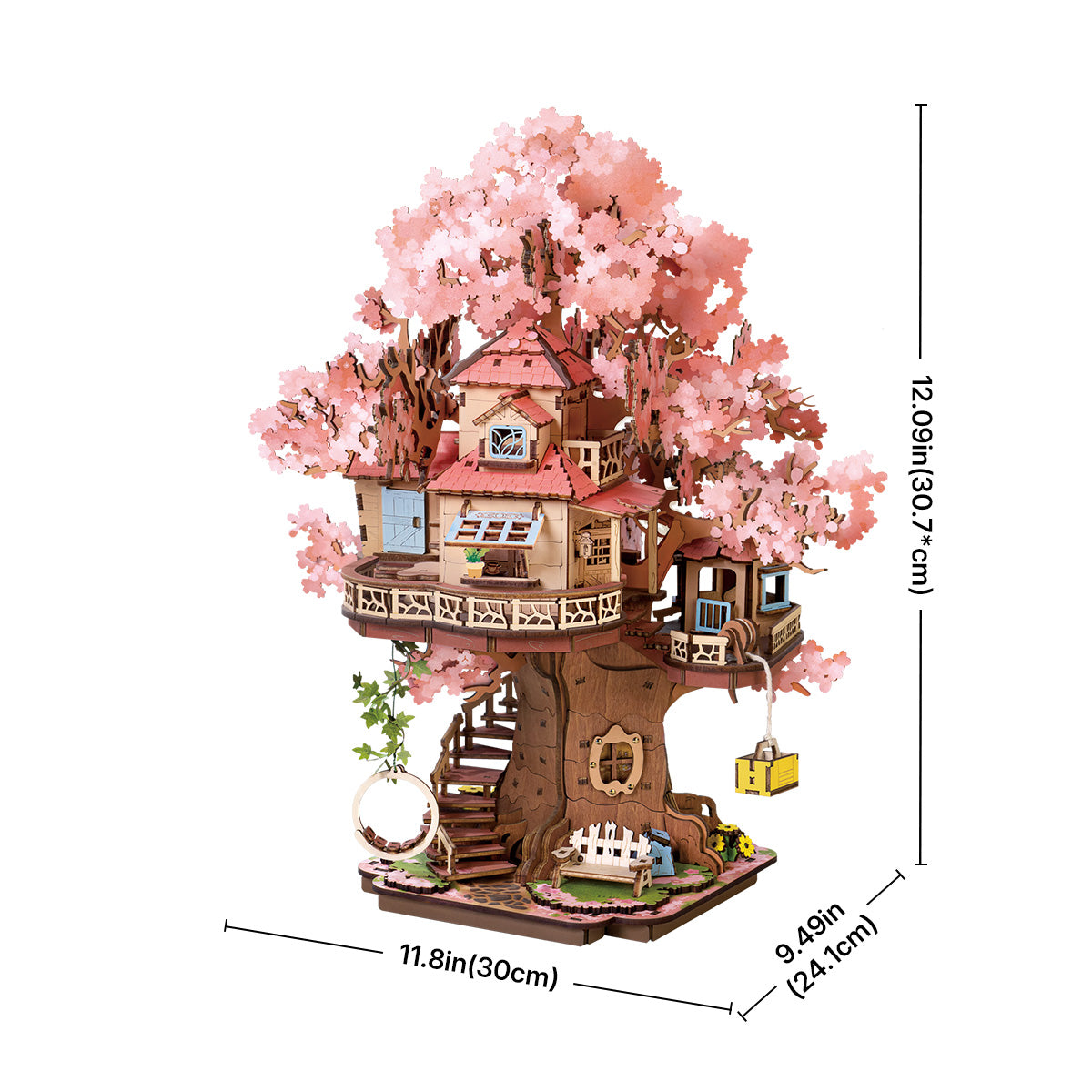Rolife 3D Houten Puzzel - Sakura Boomhuis TGS04 galerij afbeelding 7