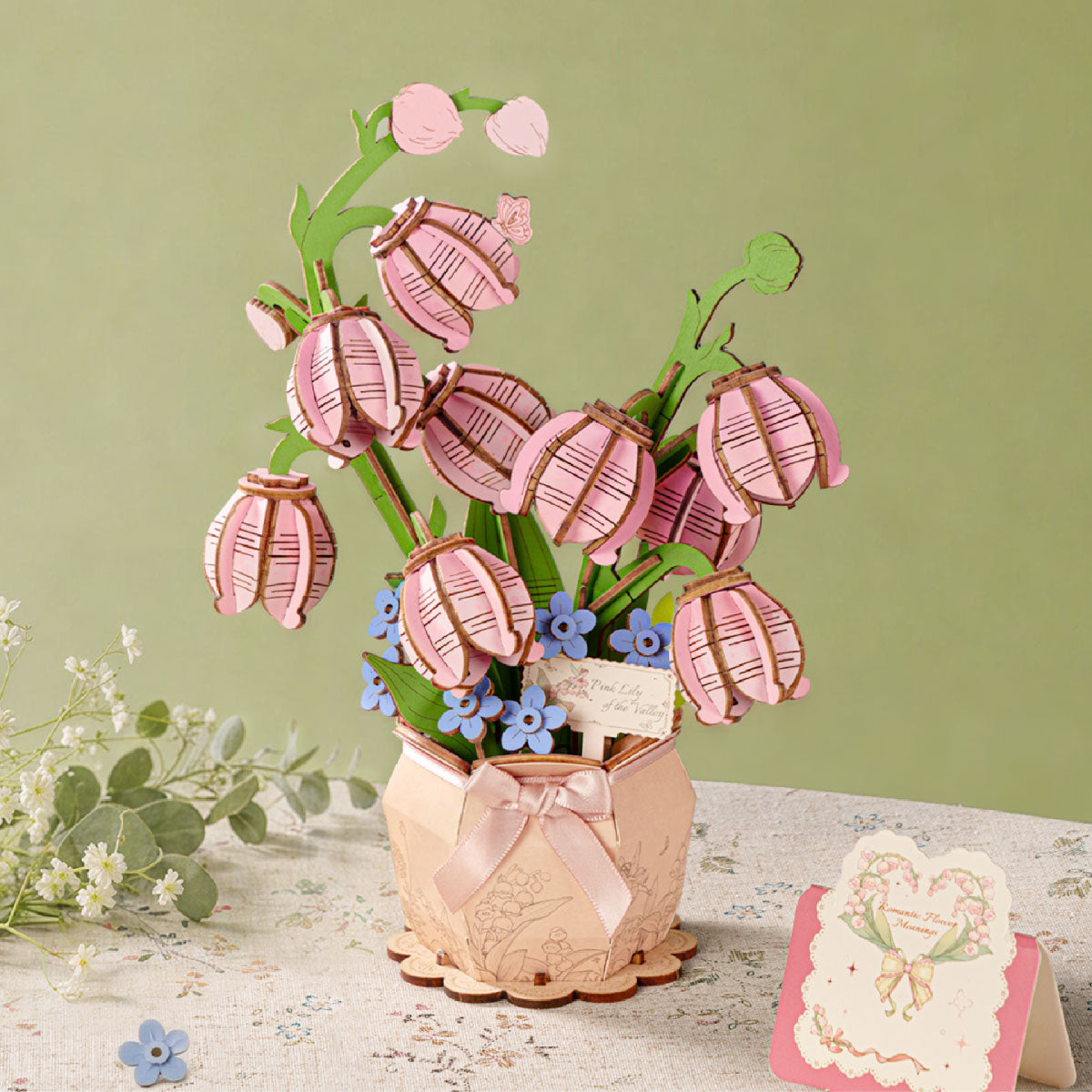 Rowood Roze Lelietje-van-dalen DIY Bloemenboeket TF003 product image 1