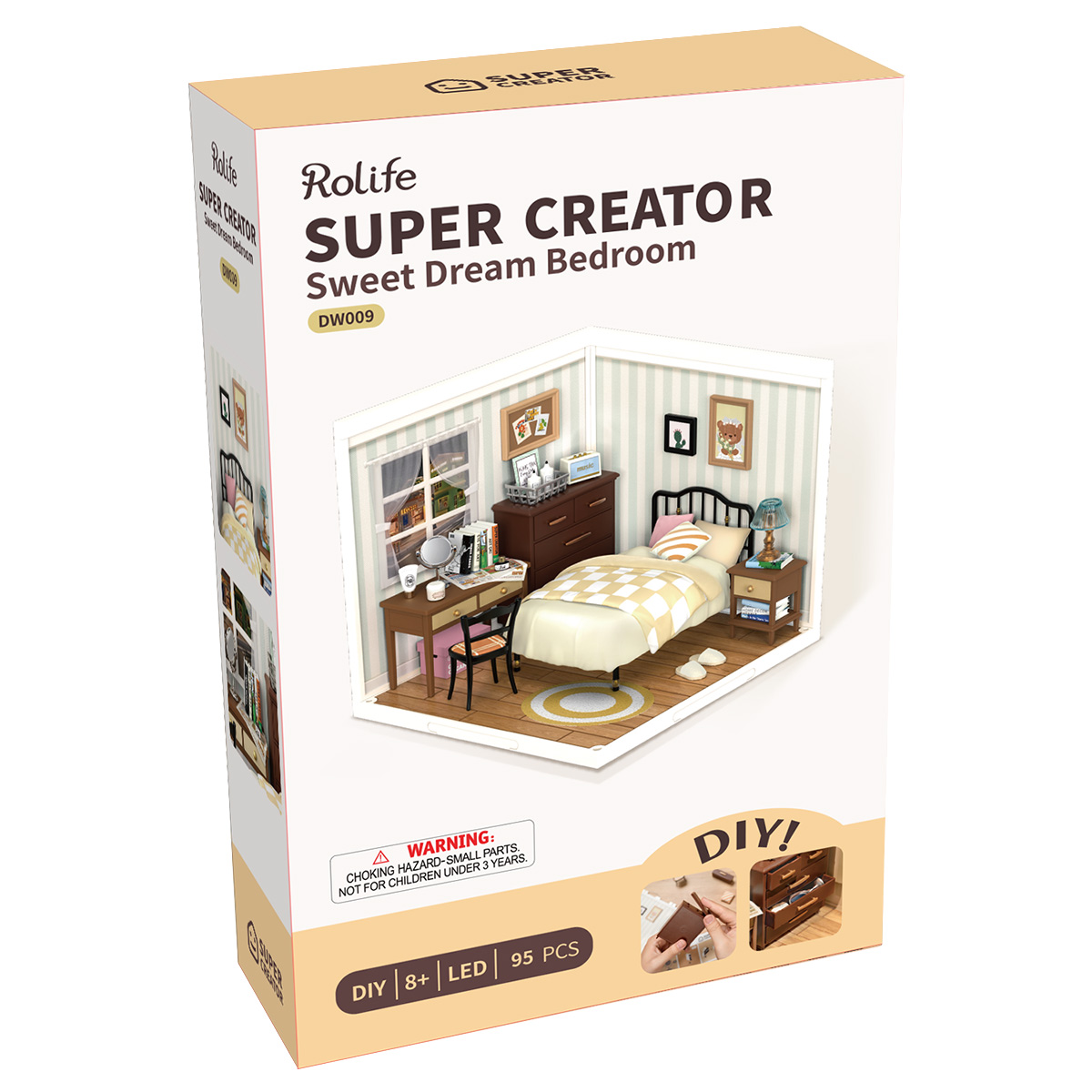 Rolife Sweet Dream Slaapkamer Super Creator Miniatuurhuis DW009 galerij afbeelding 8