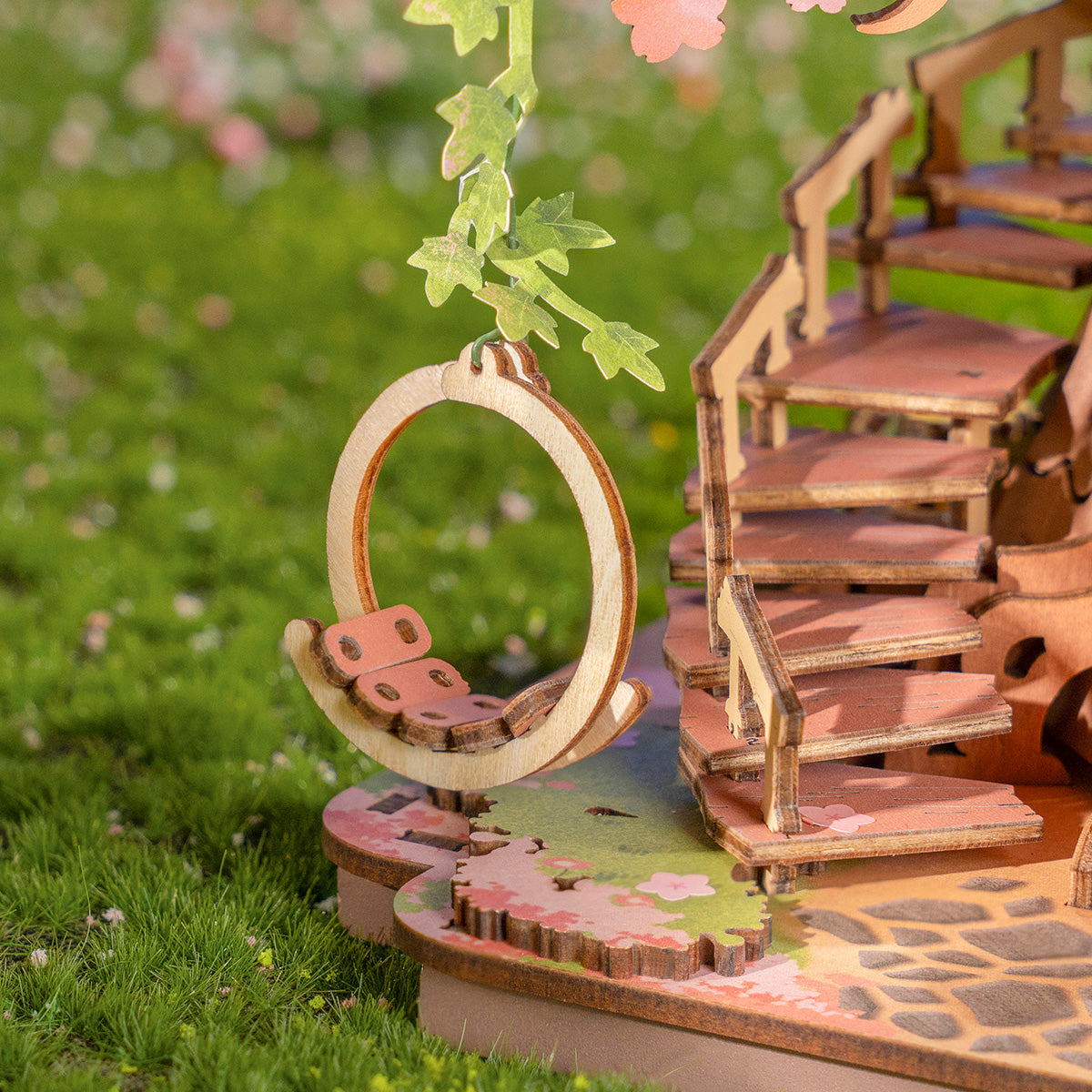 Rolife houten 3D-puzzel - Sakura Tree House TGS04 galerij afbeelding 4