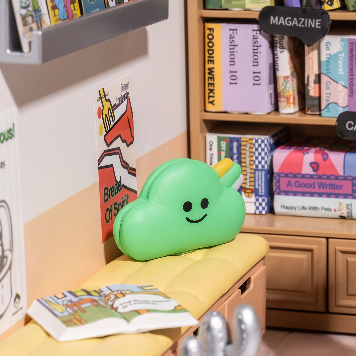 Rolife Fascinating Book Store Super Creator Miniature House DW004 onleesbare tijdelijke aanduiding voor afbeelding uit bronbestand