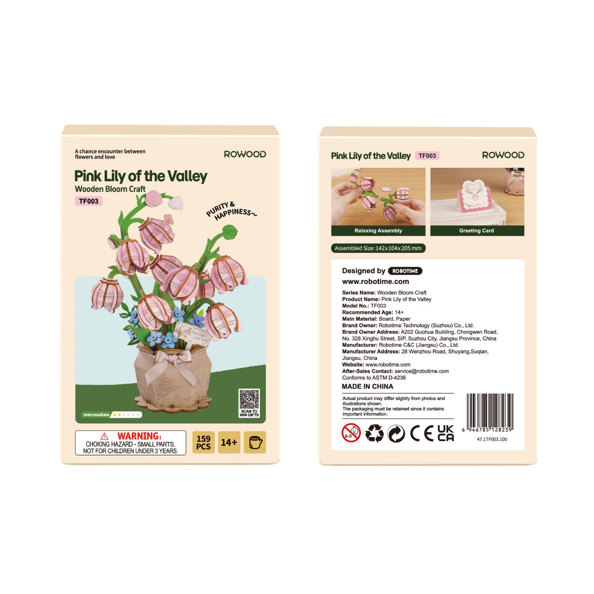 Rowood Roze Lelietje-van-dalen DIY Bloemenboeket TF003 product image 6