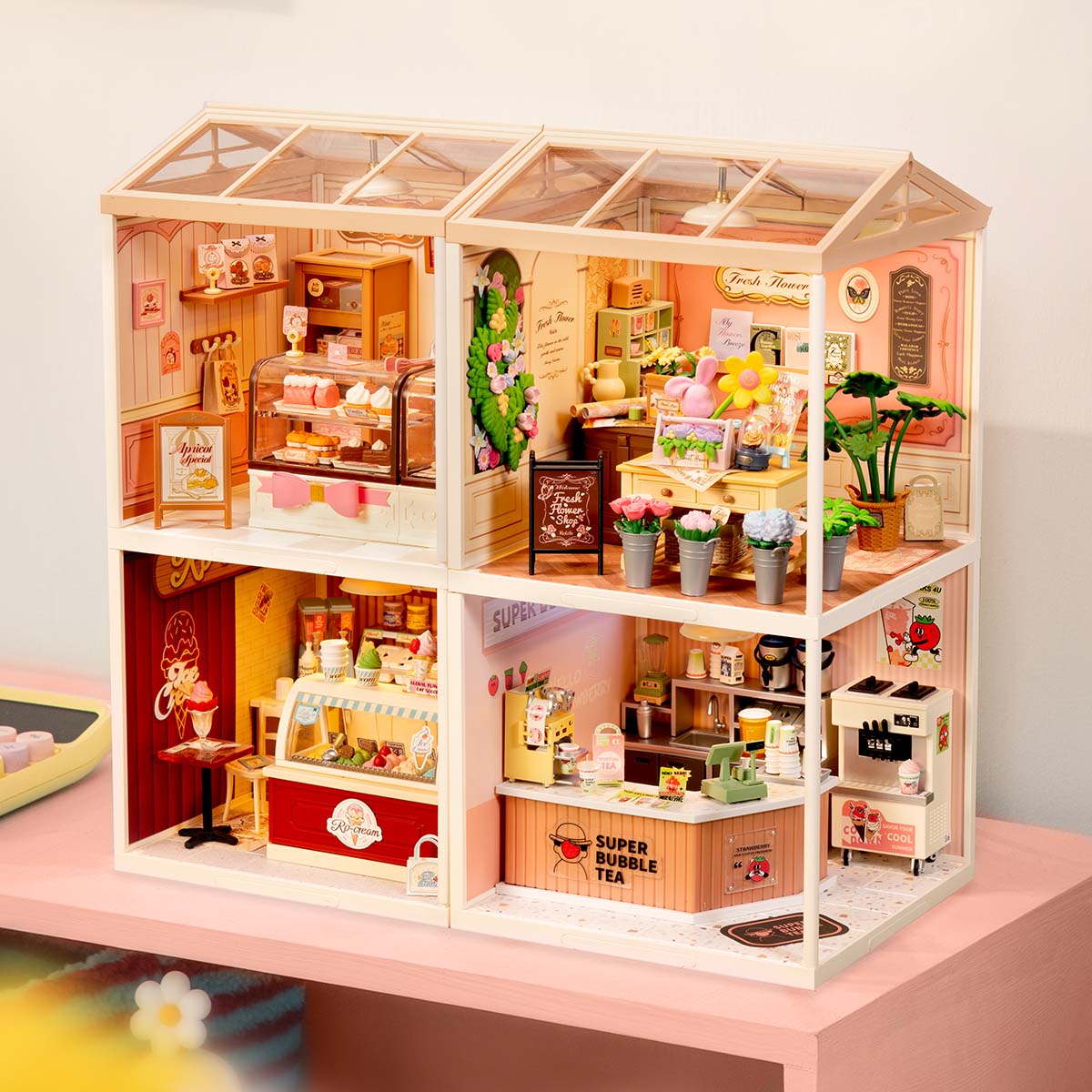 Rolife Super Creator Miniatuurhuis 4 in 1 Vier Grid galerij afbeelding 8