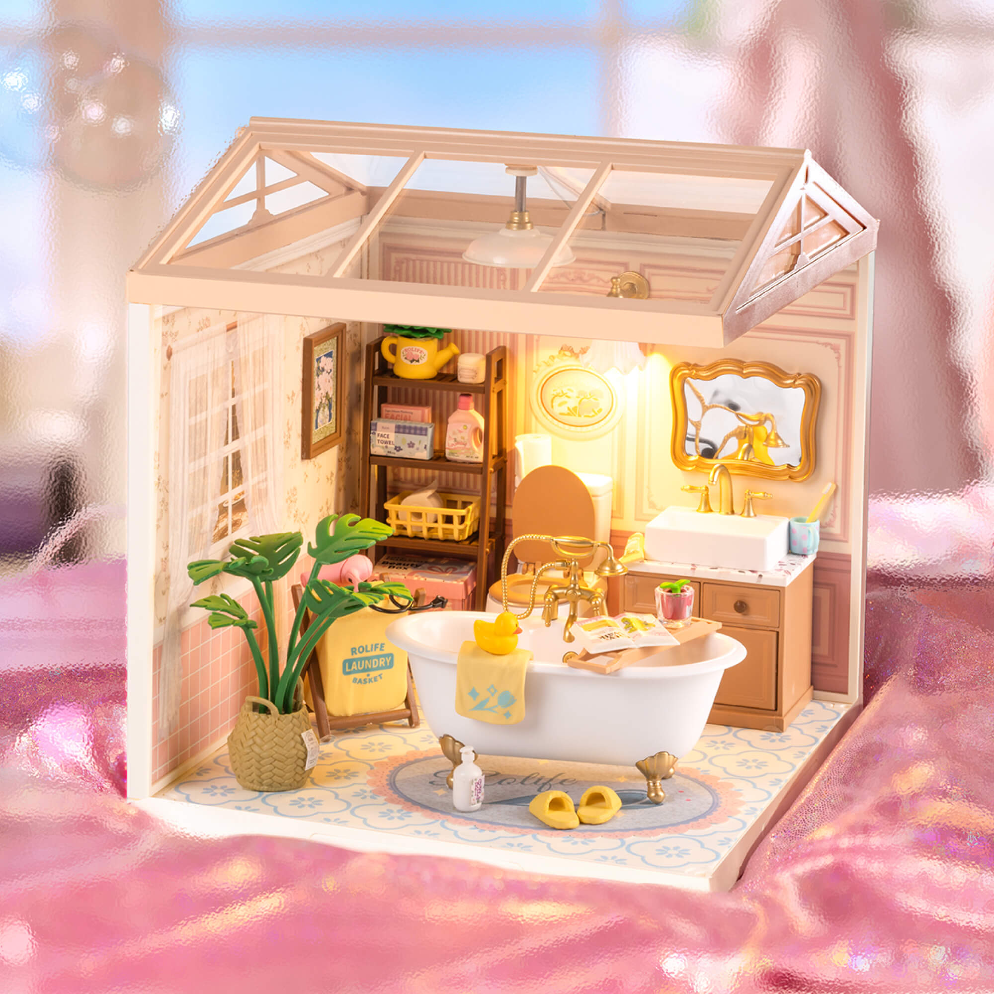 Rolife Bubble Badkamer Super Creator Miniatuurhuis DW014B galerijafbeelding 1