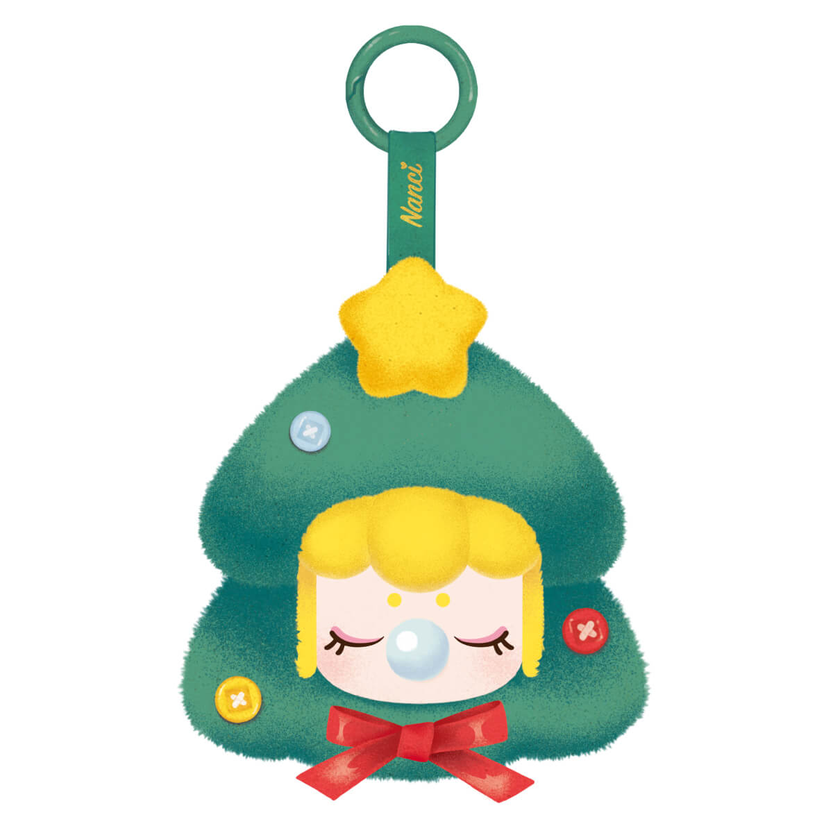 Nanci Kerstcadeau Kerstboom pluchen hanger witte achtergrond productweergave