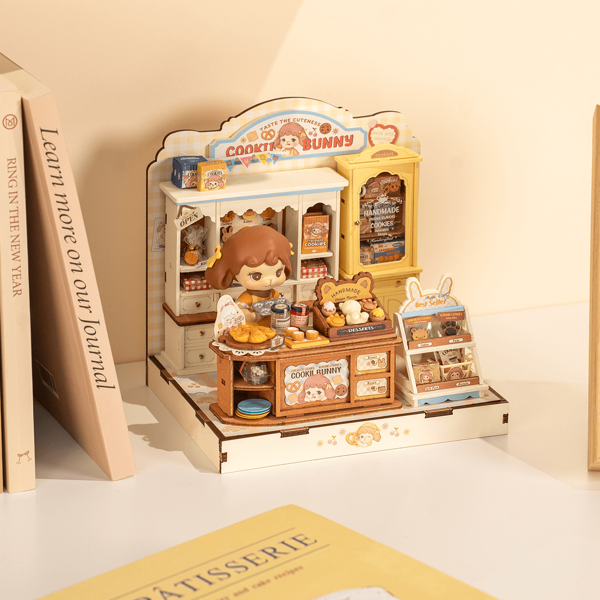 Cookii Bunny Cookie Shop DG177 plankvertoning met warme verlichting
