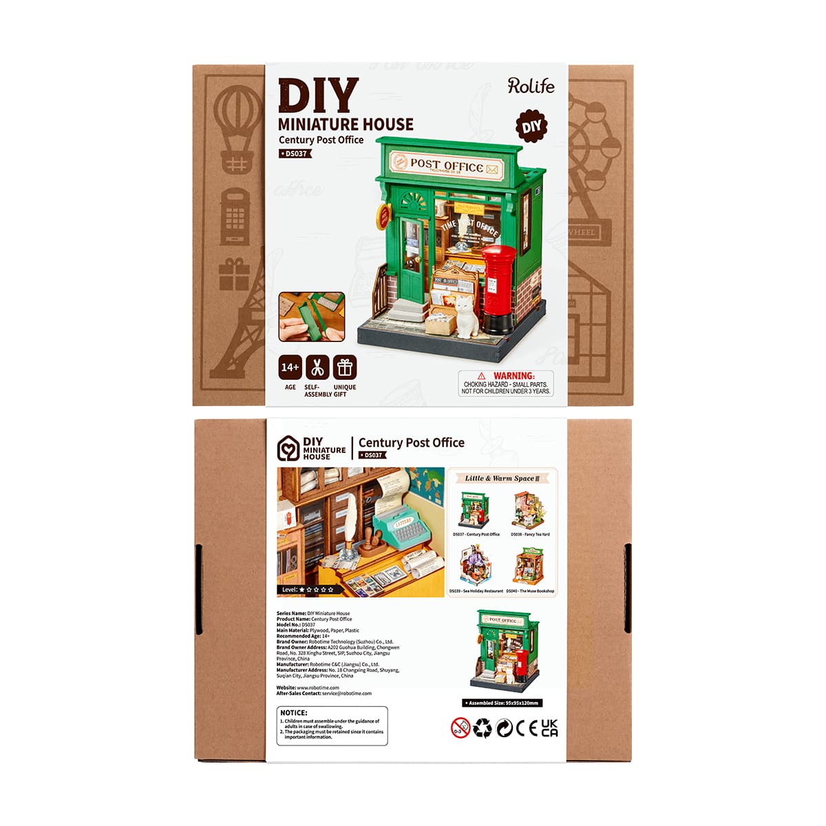 Rolife DIY-miniatuurhuis - Century Post Office DS037 productpakket
