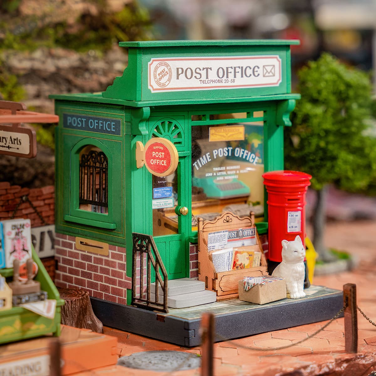 Rolife DIY Miniatuurhuis - Century Post Office DS037 tafelblad scène